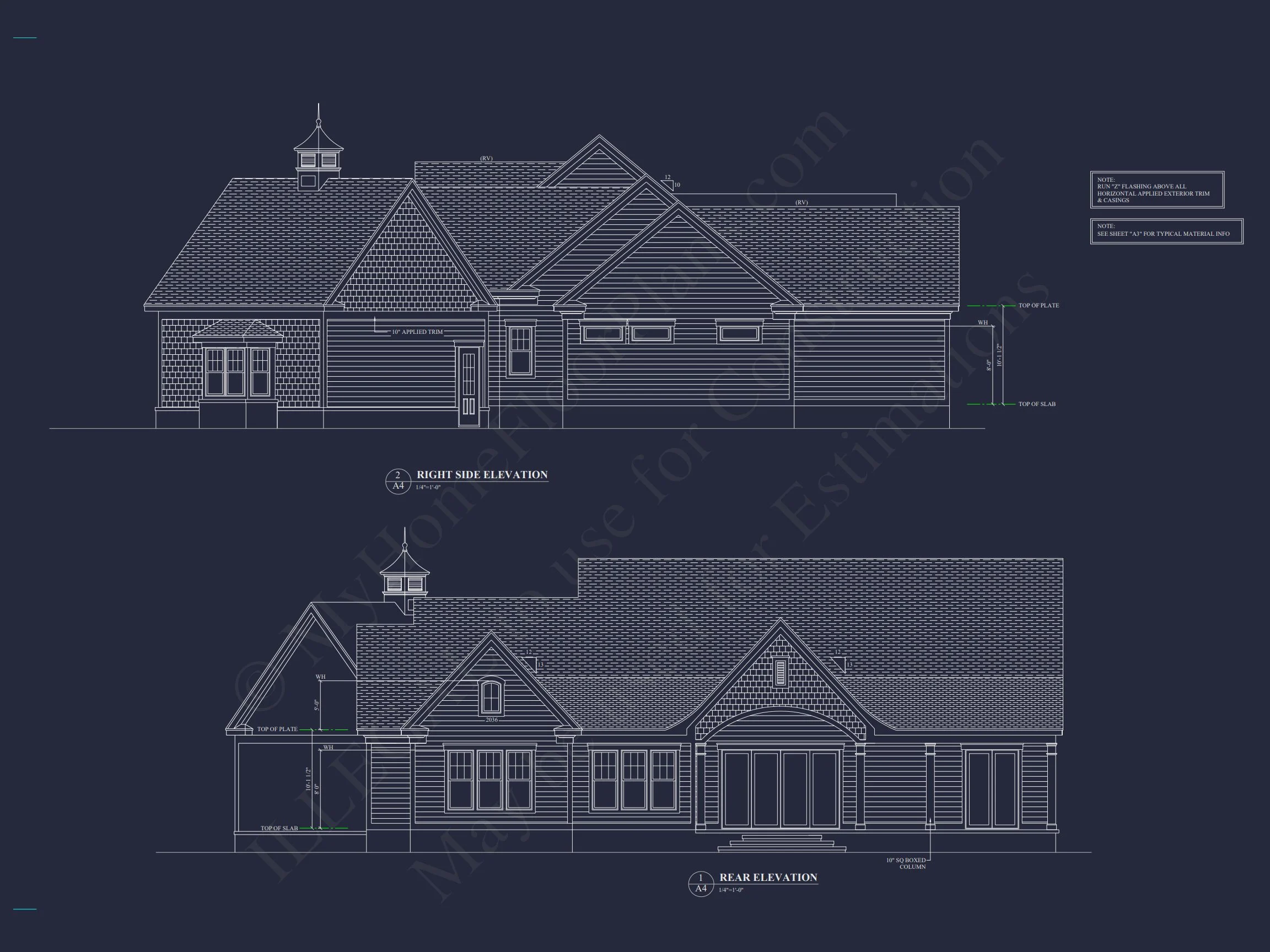 18-1198 HOUSE PLAN - Shingle Style Home Plan - 3-Bed, 3-Bath, 2,850 SF 5 Customizable house Plan with Open Floor Plan & Angled Garage