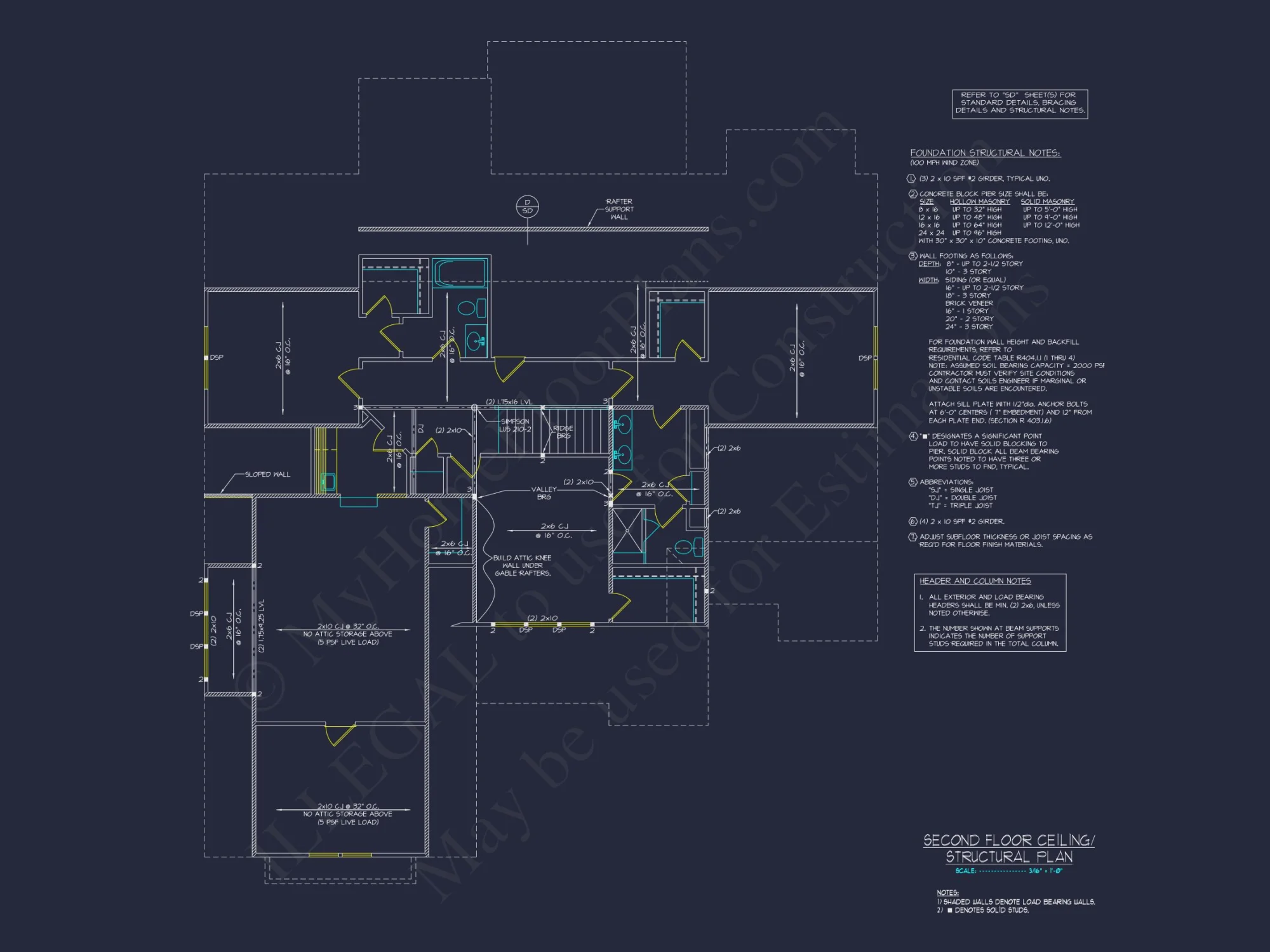 Elegant house Plan with Floor Plan, CAD Blueprint & Designs