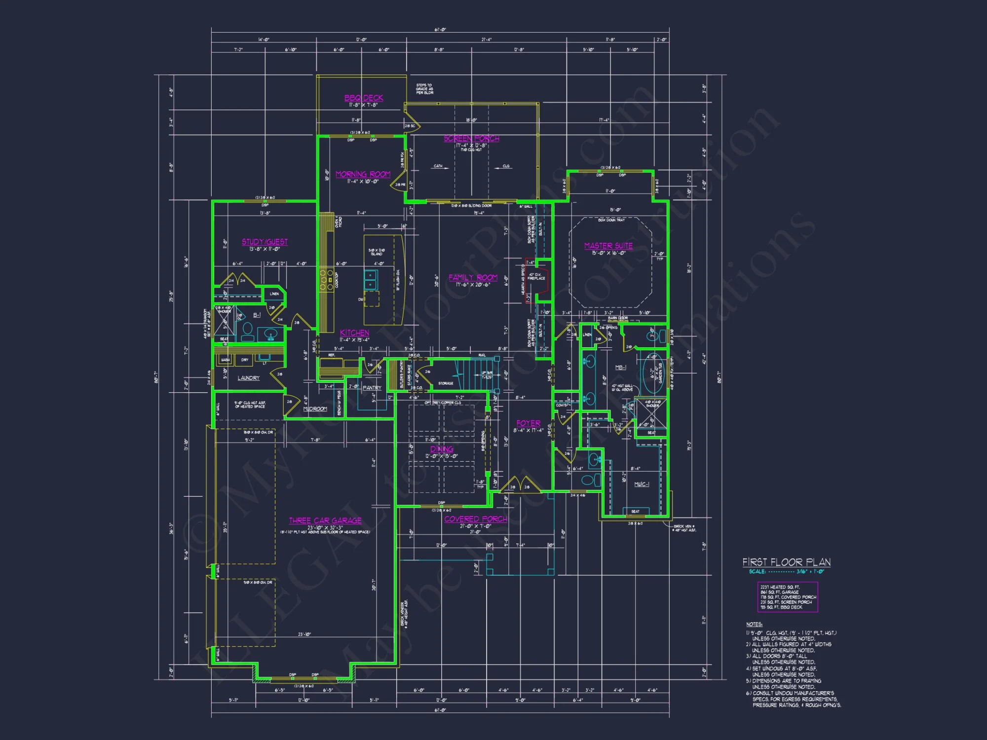 Elegant house Plan with Floor Plan, CAD Blueprint & Designs