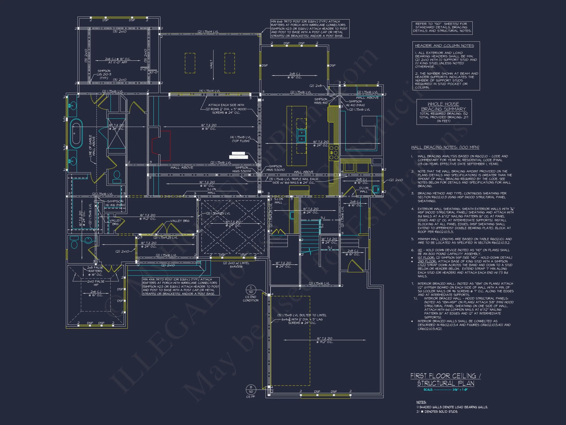17-2175 HOUSE PLAN - Custom House Plan with 4 Beds, CAD Blueprint, and Features 39 Custom house Plan with 4 Beds, CAD Blueprint, and Features