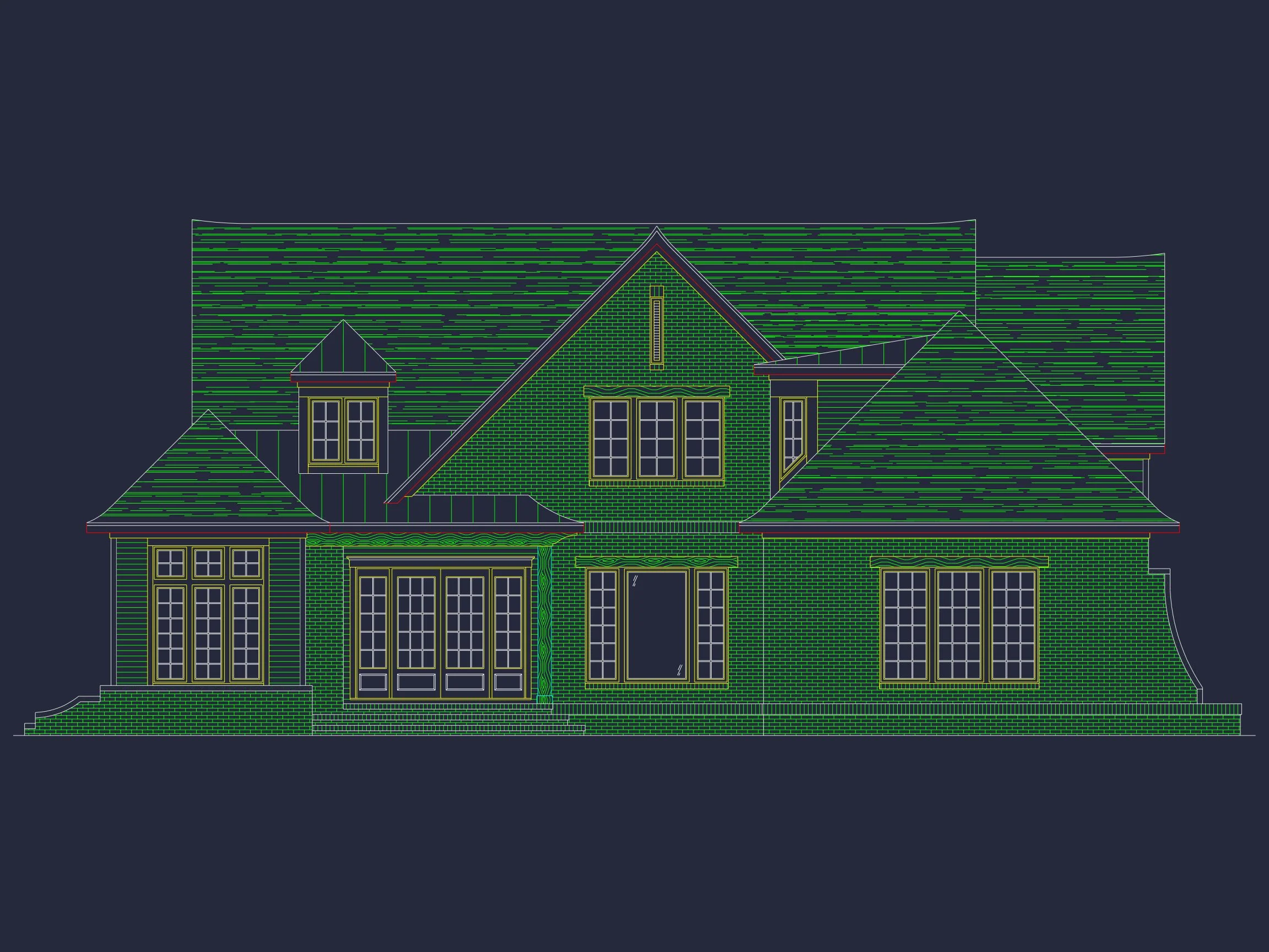 17-2175 HOUSE PLAN - Custom House Plan with 4 Beds, CAD Blueprint, and Features 31 Custom house Plan with 4 Beds, CAD Blueprint, and Features