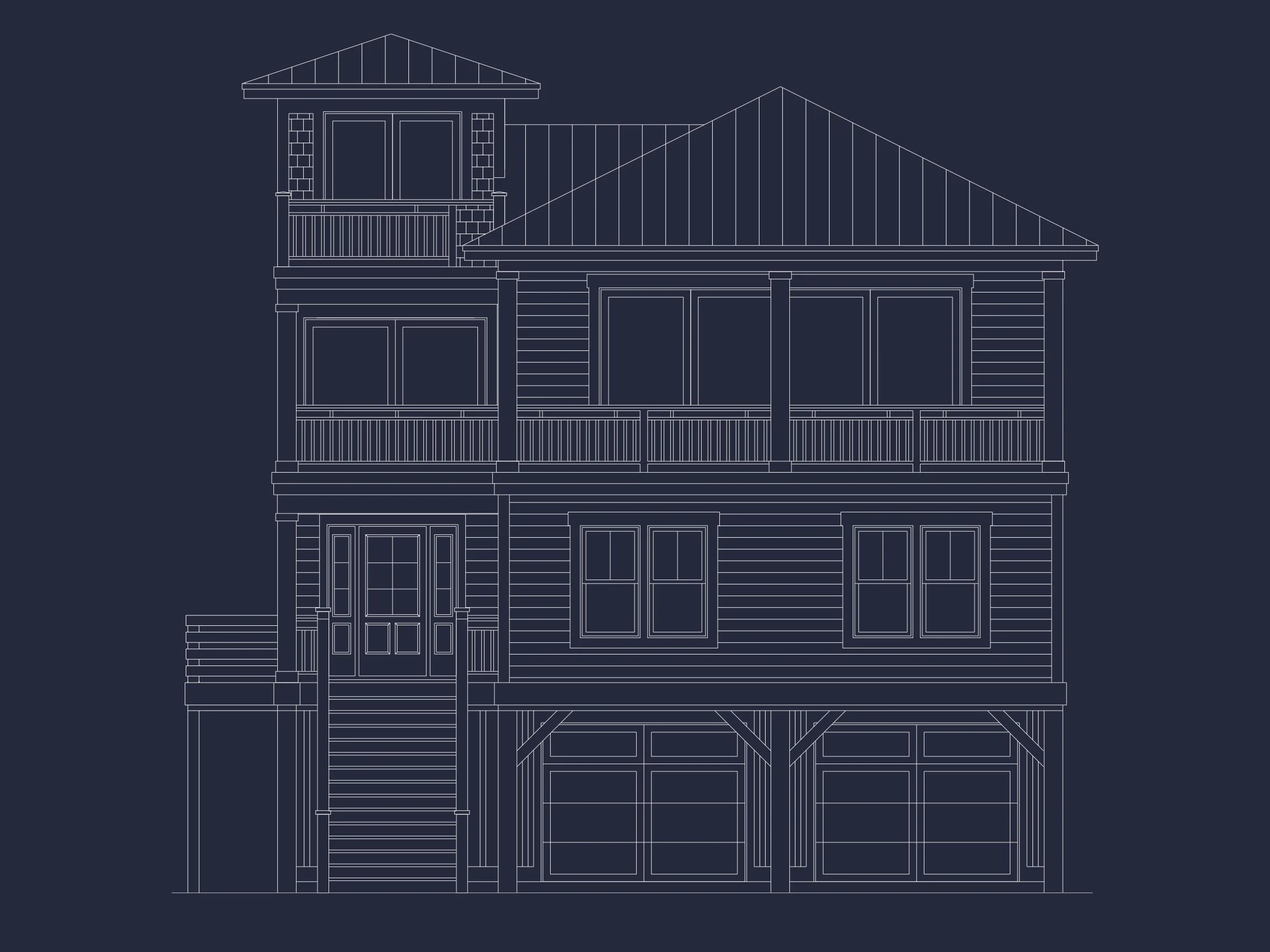 17-2158 HOUSE PLAN - Coastal House Plan with 3 Floors, CAD Designs, & Blueprints 3 Coastal house Plan with 3 Floors, CAD Designs, & Blueprints