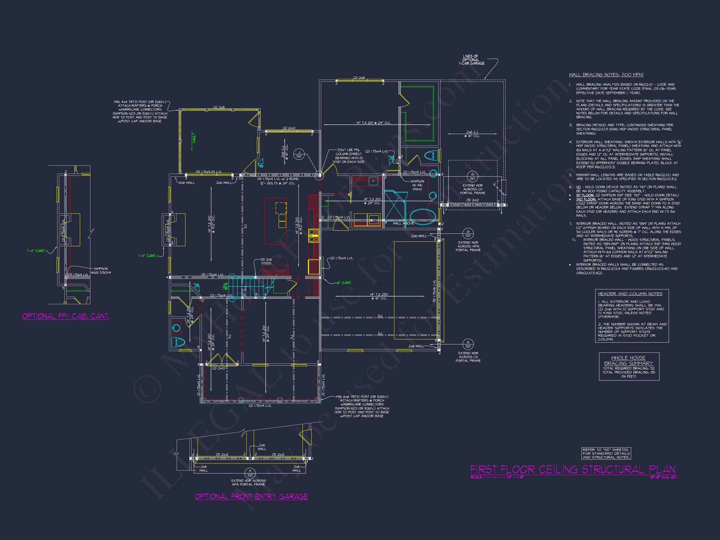 17-2076 HOUSE PLAN - Modern 4-Bed House Plan with CAD Designs & Open Floor Plan 54 Modern 4-Bed house Plan with CAD Designs & Open Floor Plan