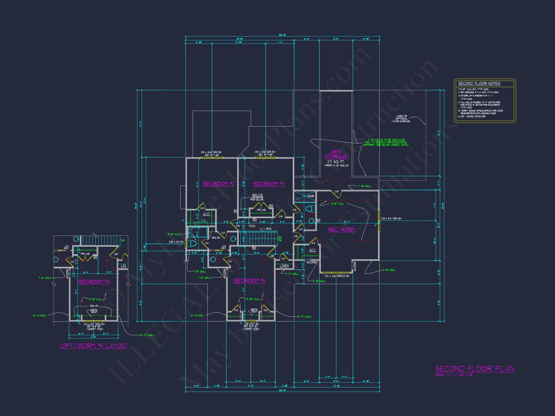17-2076 HOUSE PLAN - Modern 4-Bed House Plan with CAD Designs & Open Floor Plan 52 Modern 4-Bed house Plan with CAD Designs & Open Floor Plan