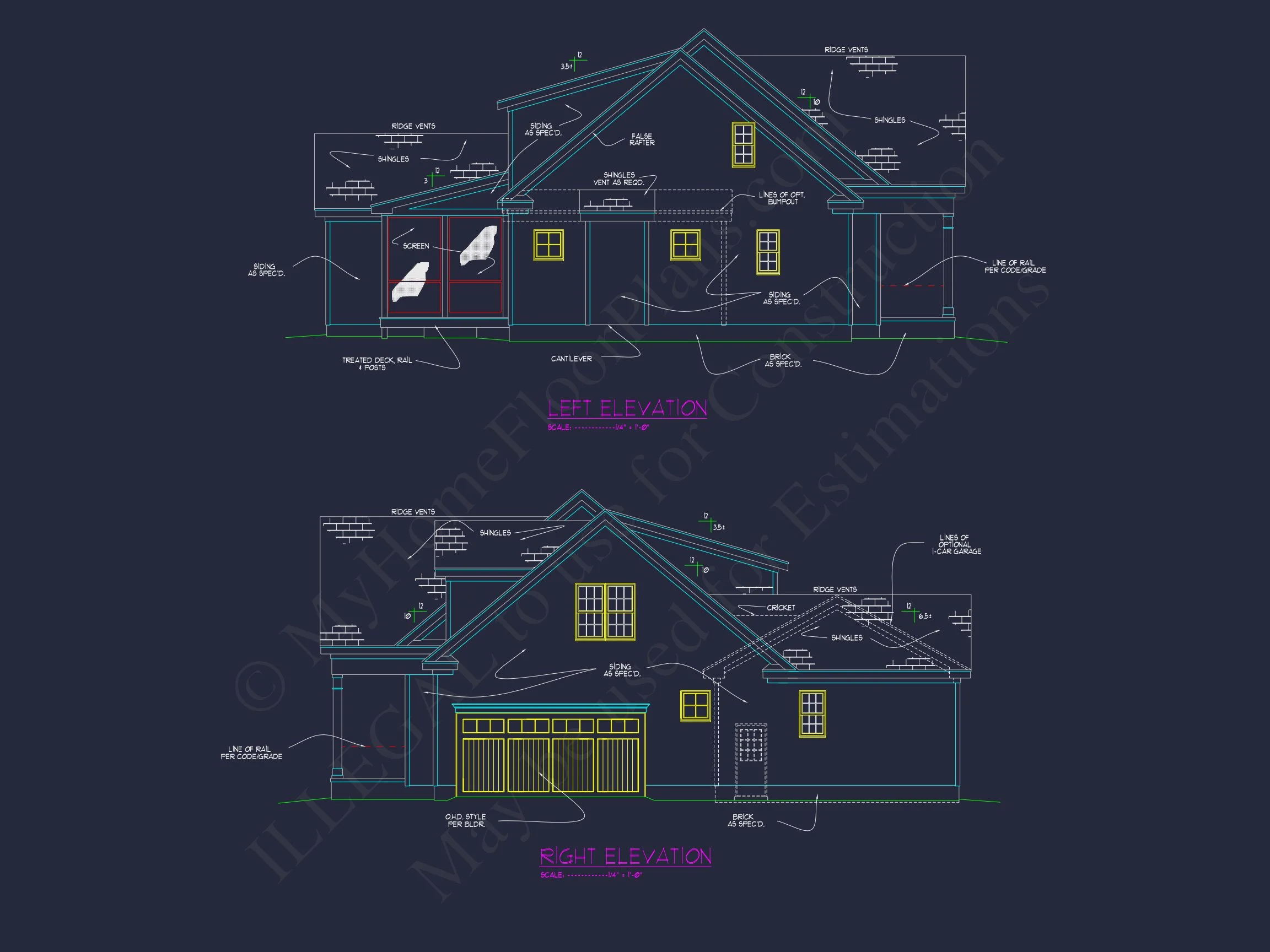 17-2076 HOUSE PLAN - Modern 4-Bed House Plan with CAD Designs & Open Floor Plan 48 Modern 4-Bed house Plan with CAD Designs & Open Floor Plan