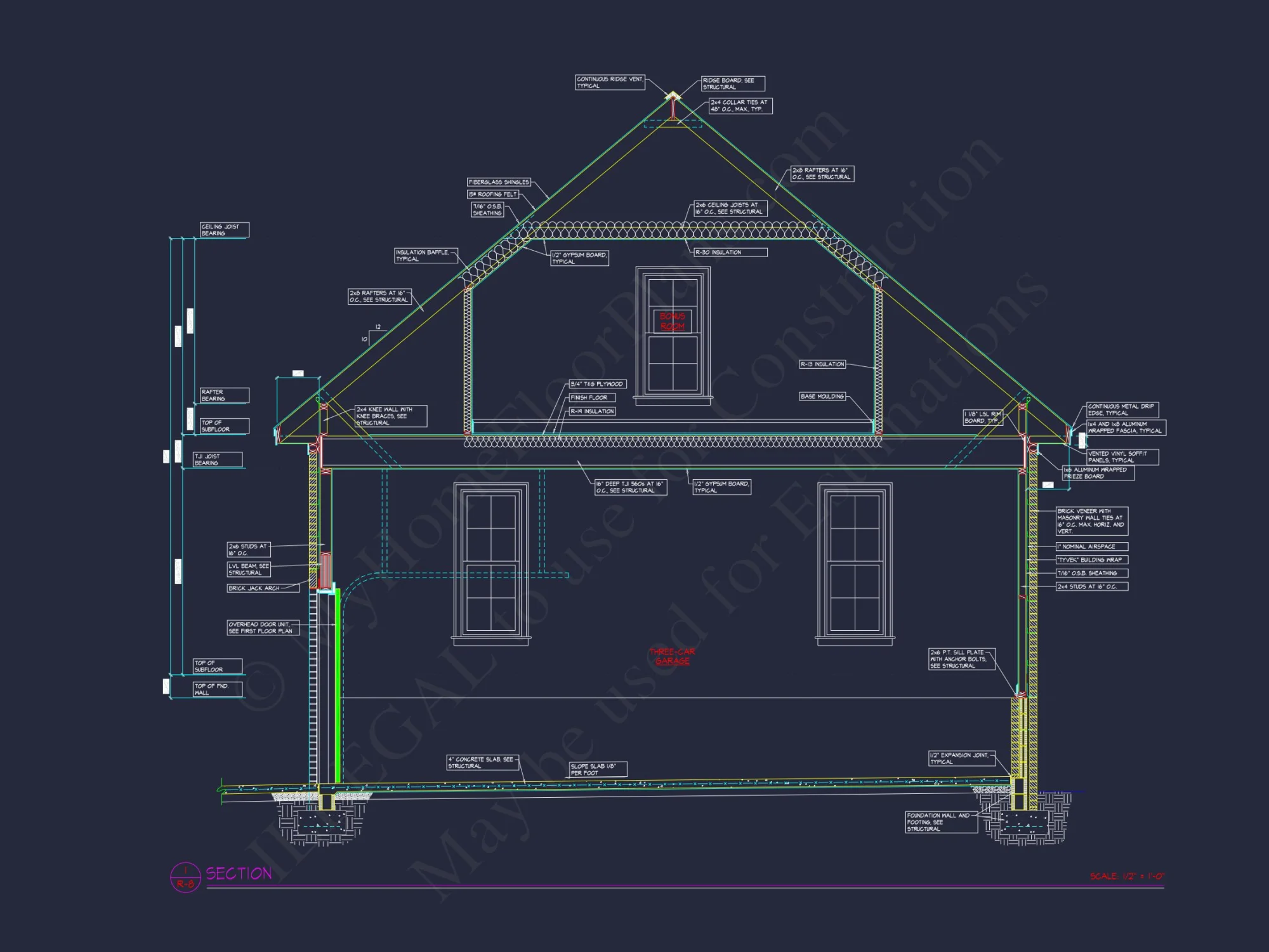 Elegant house Floor Plan with Detailed Blueprint and CAD Designs