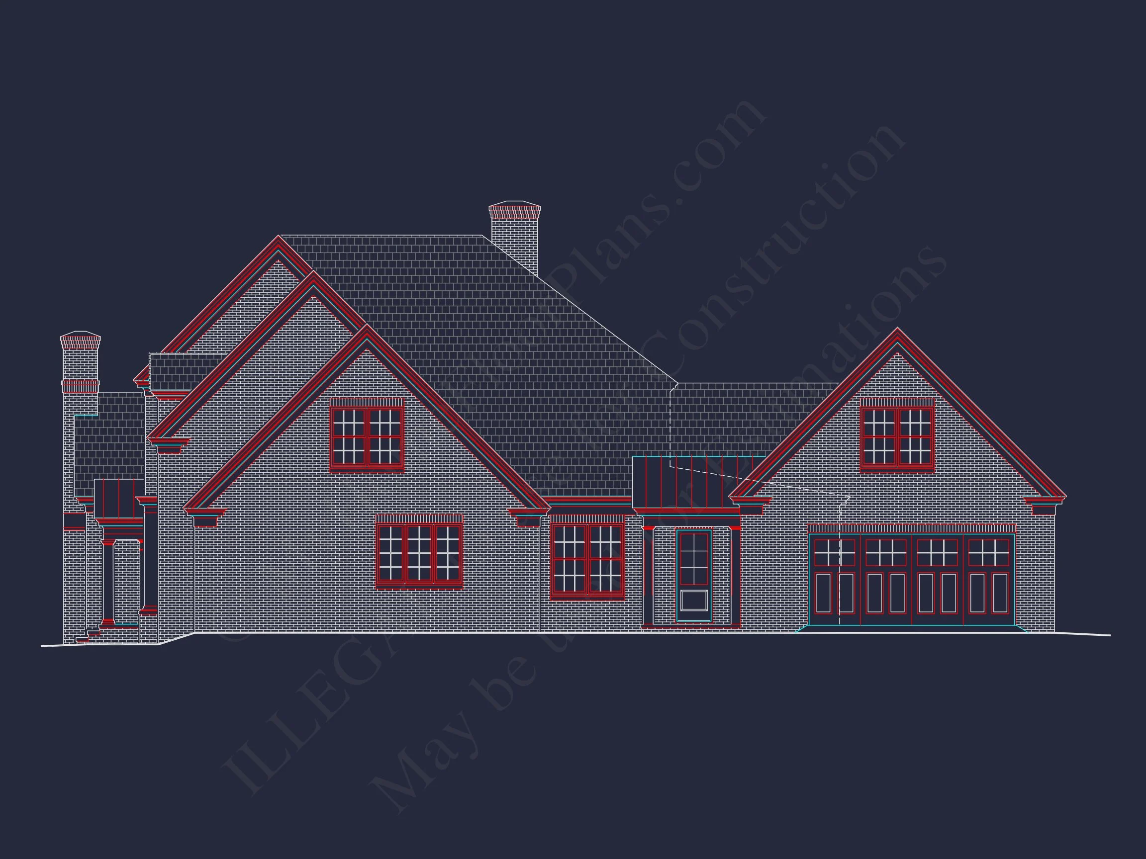 17-1918 HOUSE PLAN - Elegant Georgian House Plan with Detailed Floor Designs 11 Elegant Georgian house Plan with Detailed Floor Designs