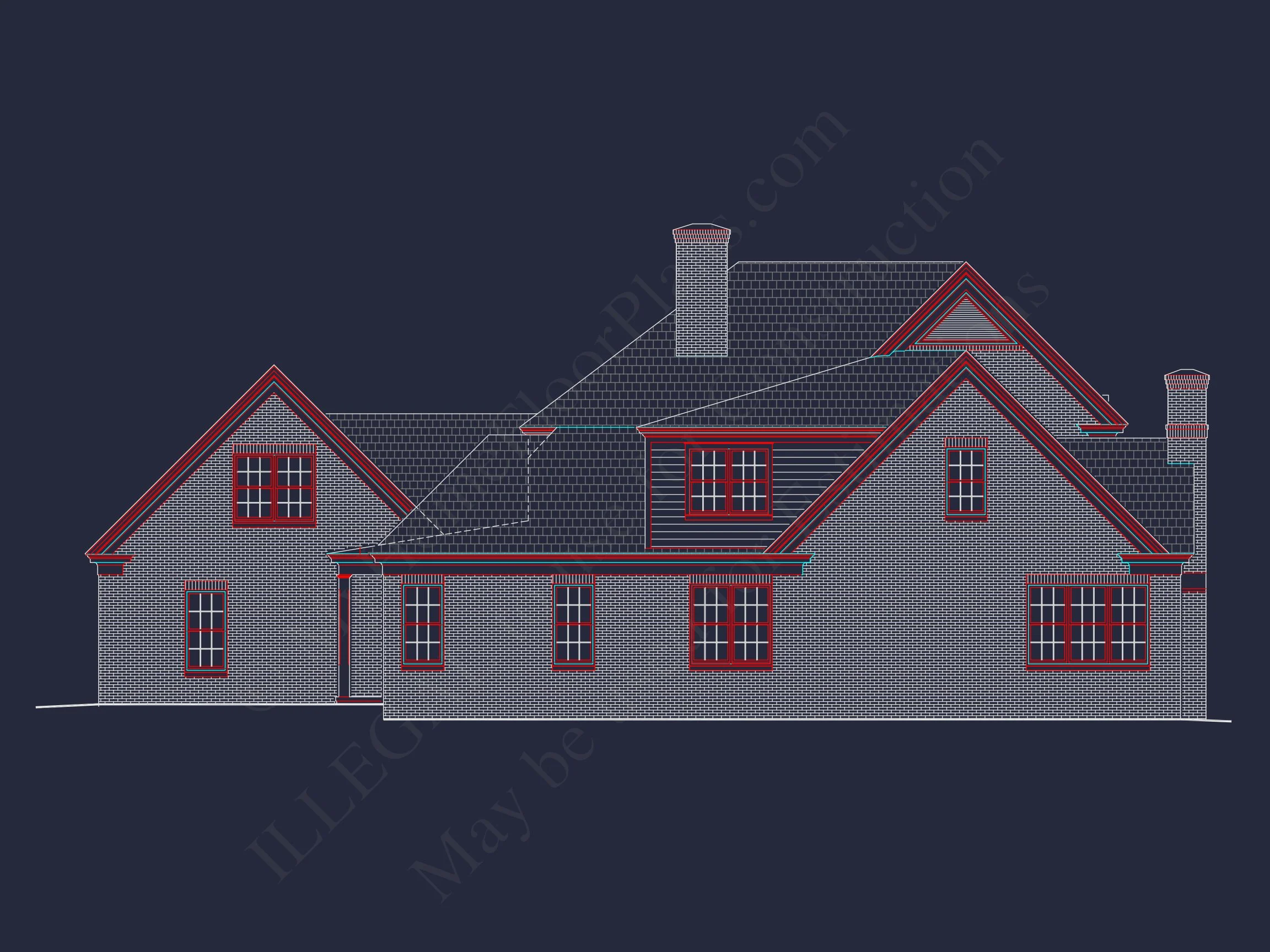 17-1918 HOUSE PLAN - Elegant Georgian House Plan with Detailed Floor Designs 10 Elegant Georgian house Plan with Detailed Floor Designs