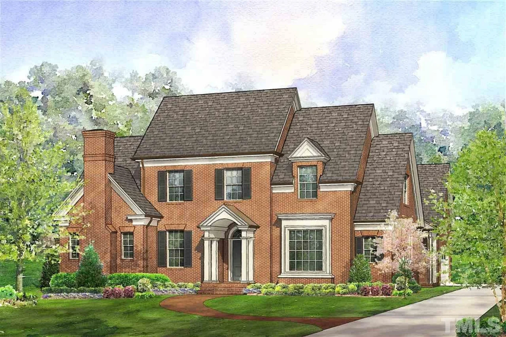 17-1918 HOUSE PLAN - Elegant Georgian House Plan with Detailed Floor Designs 4 Elegant Georgian house Plan with Detailed Floor Designs
