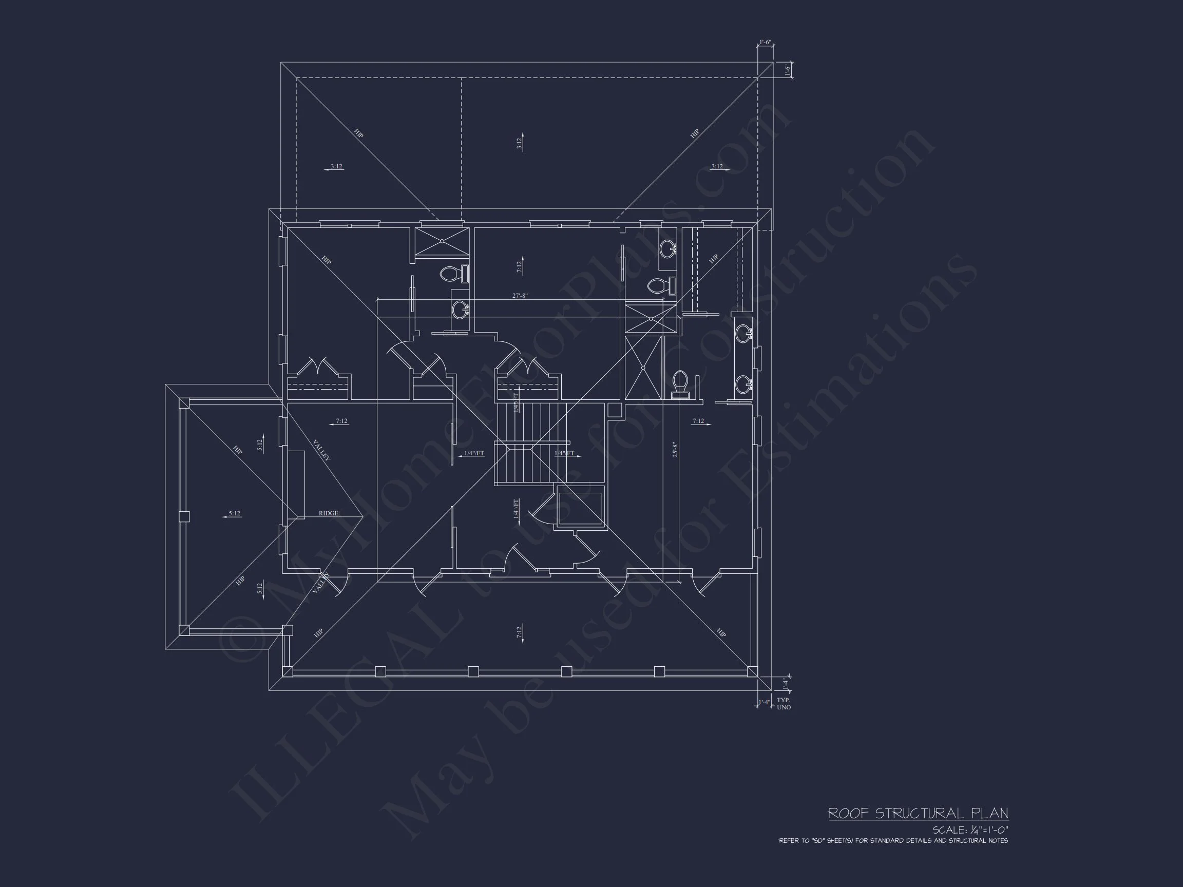 17-1907 HOUSE PLAN - Charleston Home Plan - 4-Bed, 4-Bath, 3,450 SF 14 Beautiful house Floor Plan with CAD Architecture Designs