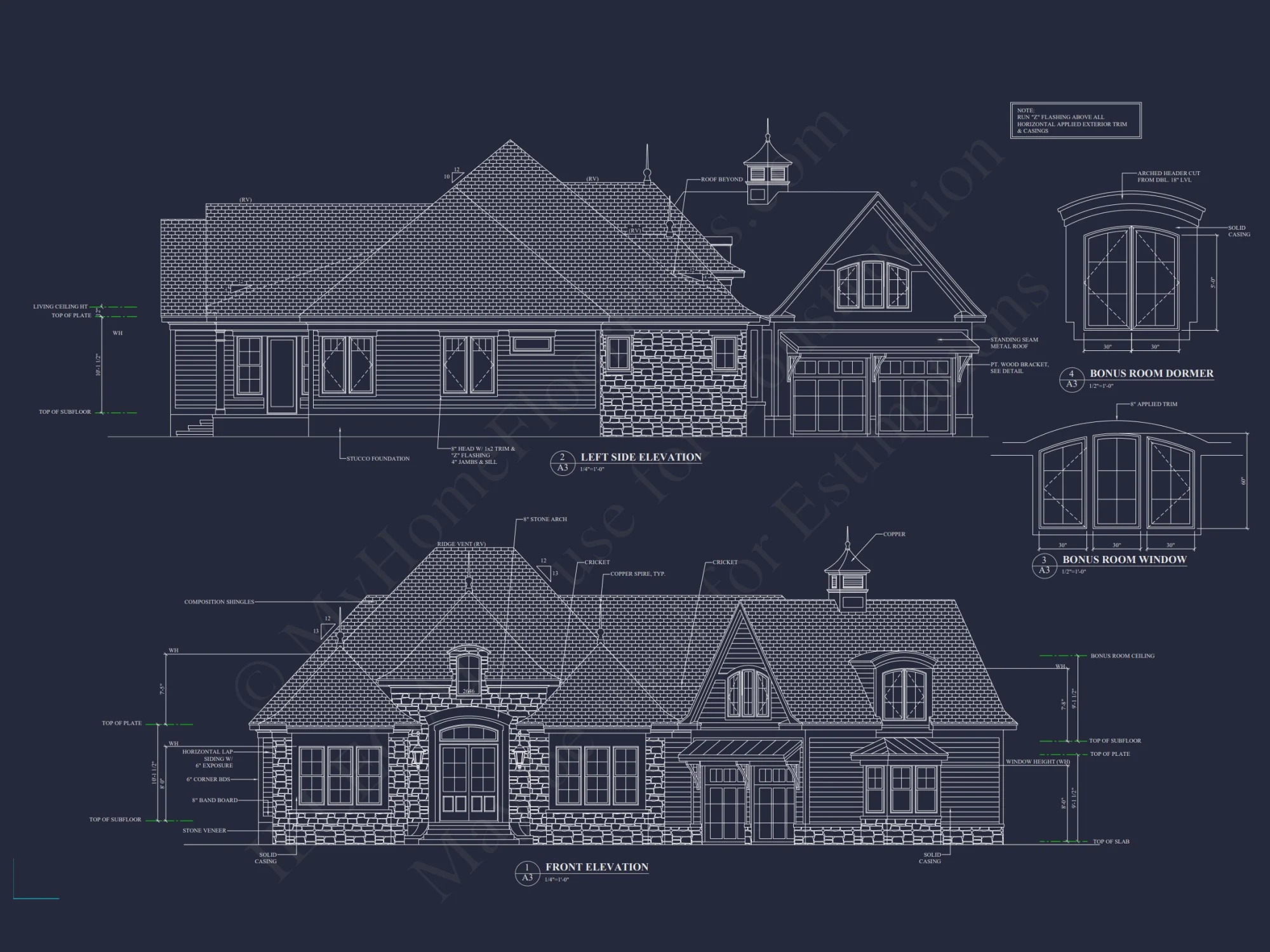 Custom house Plan with Detailed Architecture and Designs