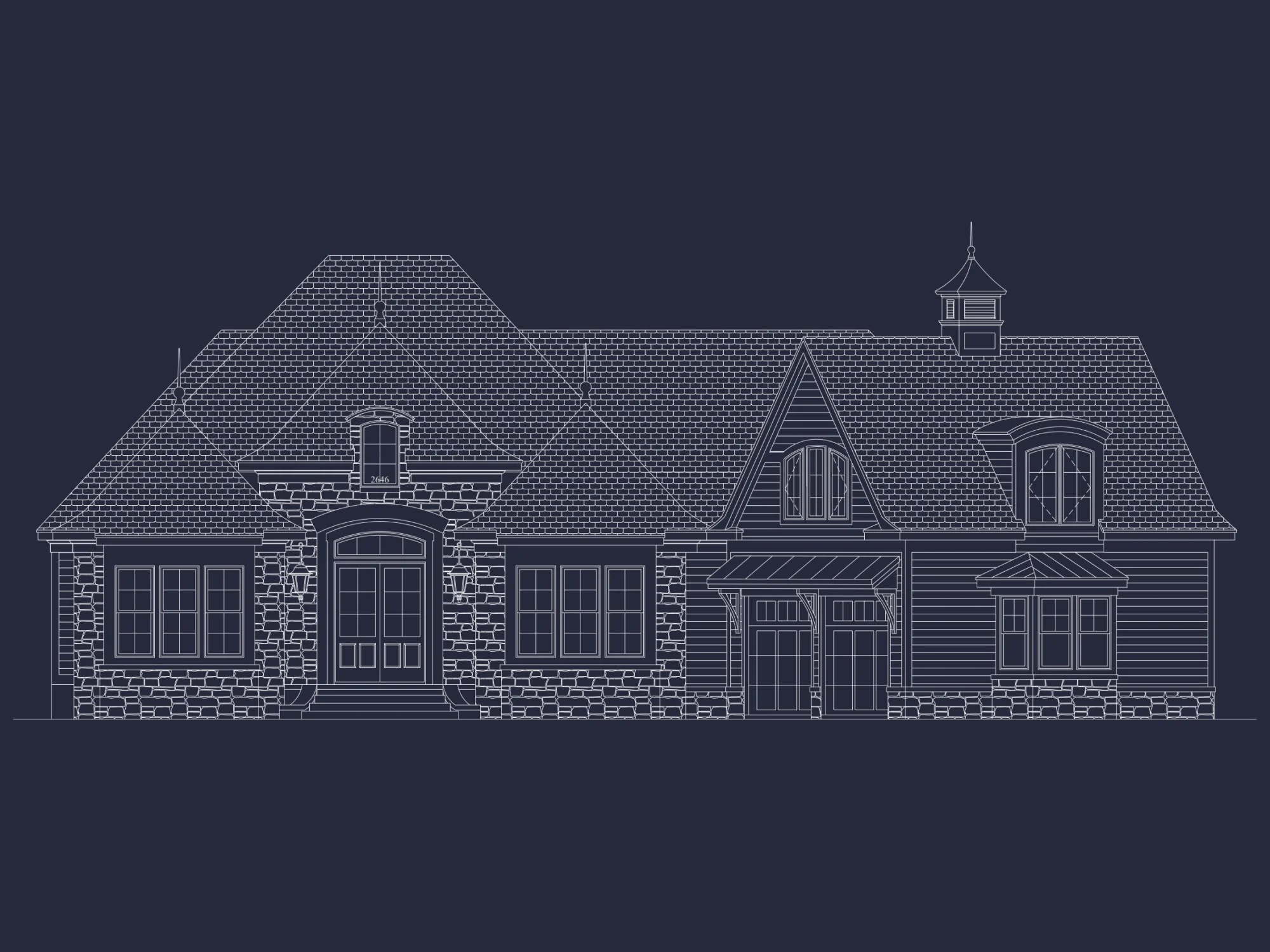 Custom house Plan with Detailed Architecture and Designs