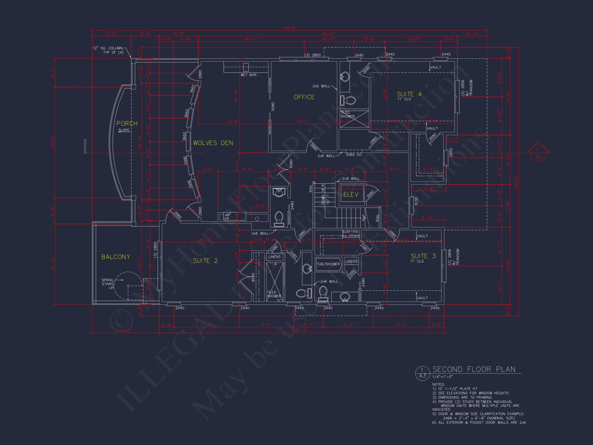 house Floor Plan with CAD Blueprints & Coastal Architecture Designs