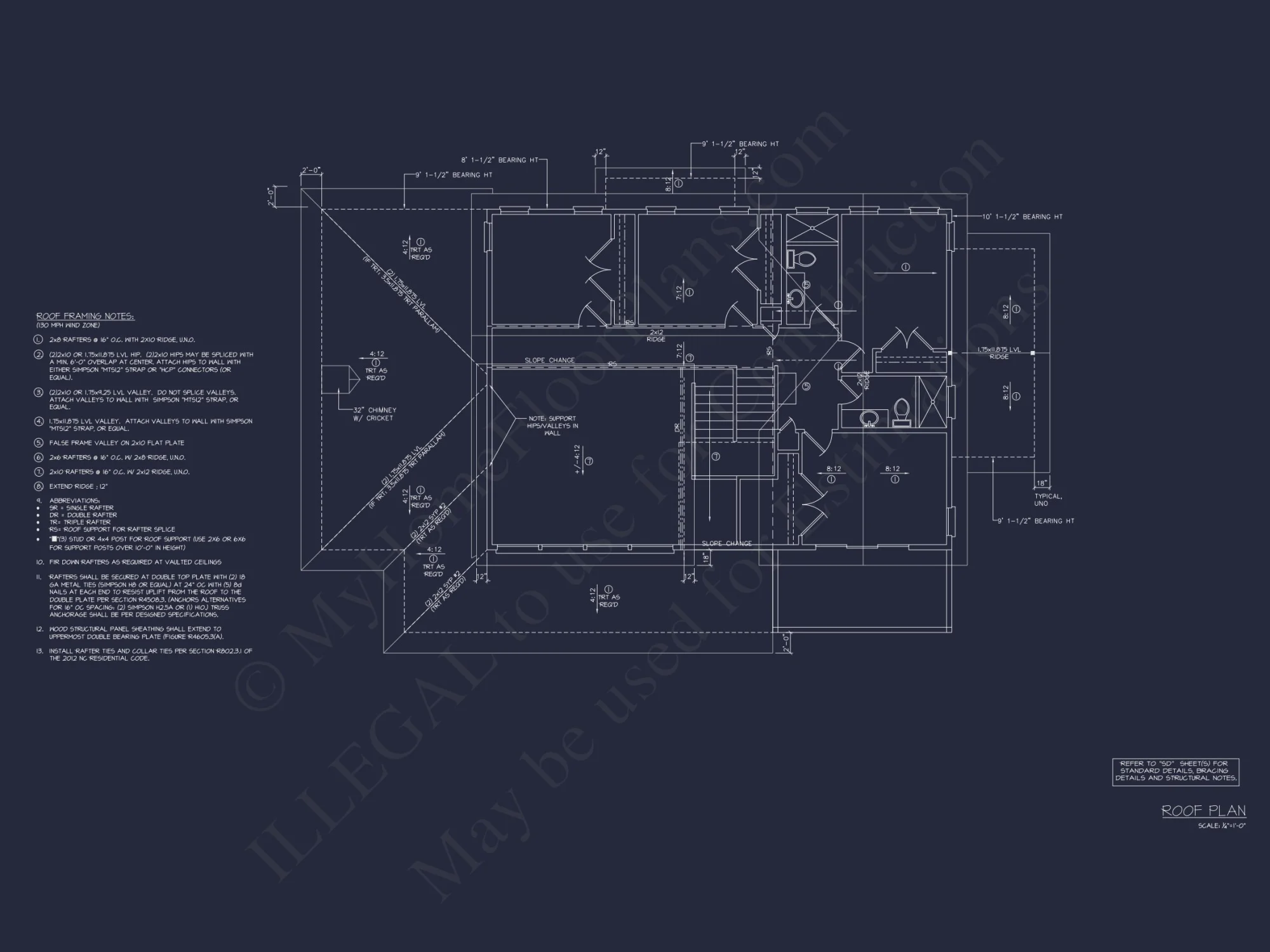 Modern house Plan with 5 Bedrooms, Floor Plans & Blueprints