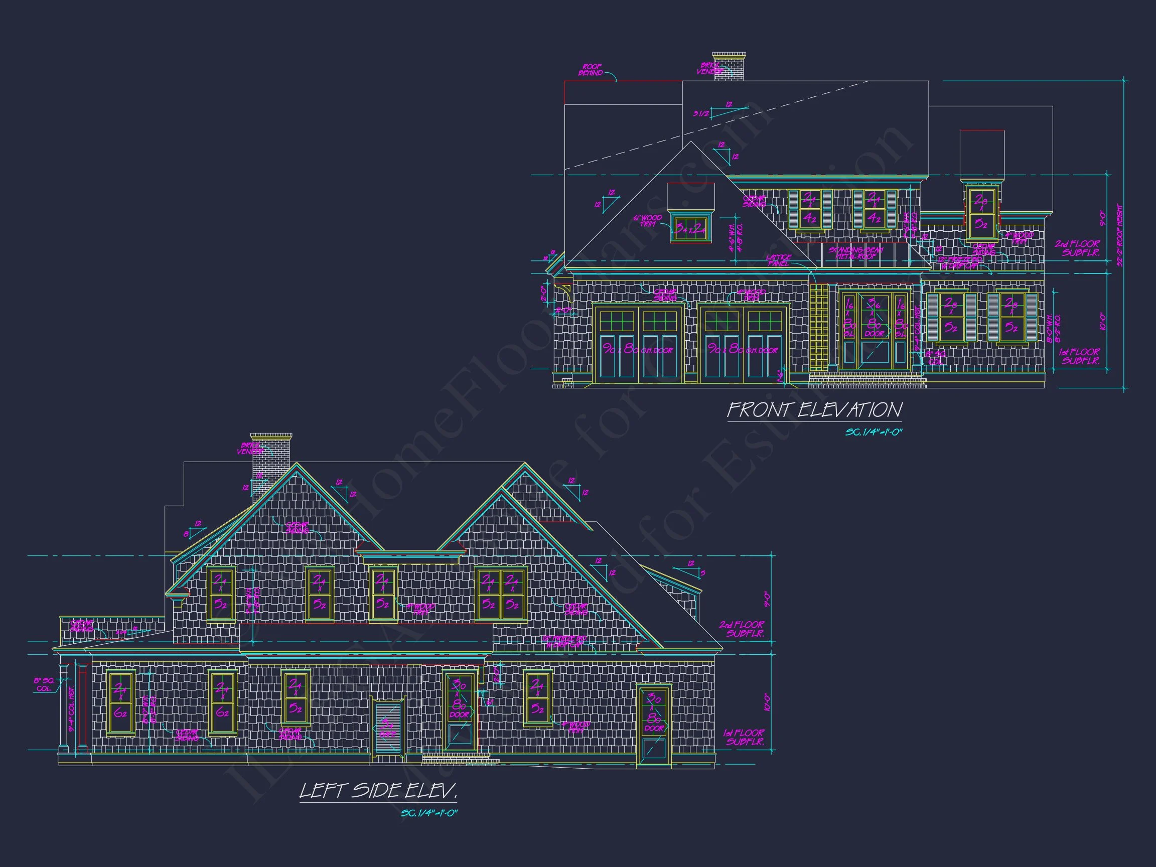 17-1301 HOUSE PLAN - Modern Suburban House Floor Plan | Blueprint CAD Designs 2 Blueprint CAD Designs