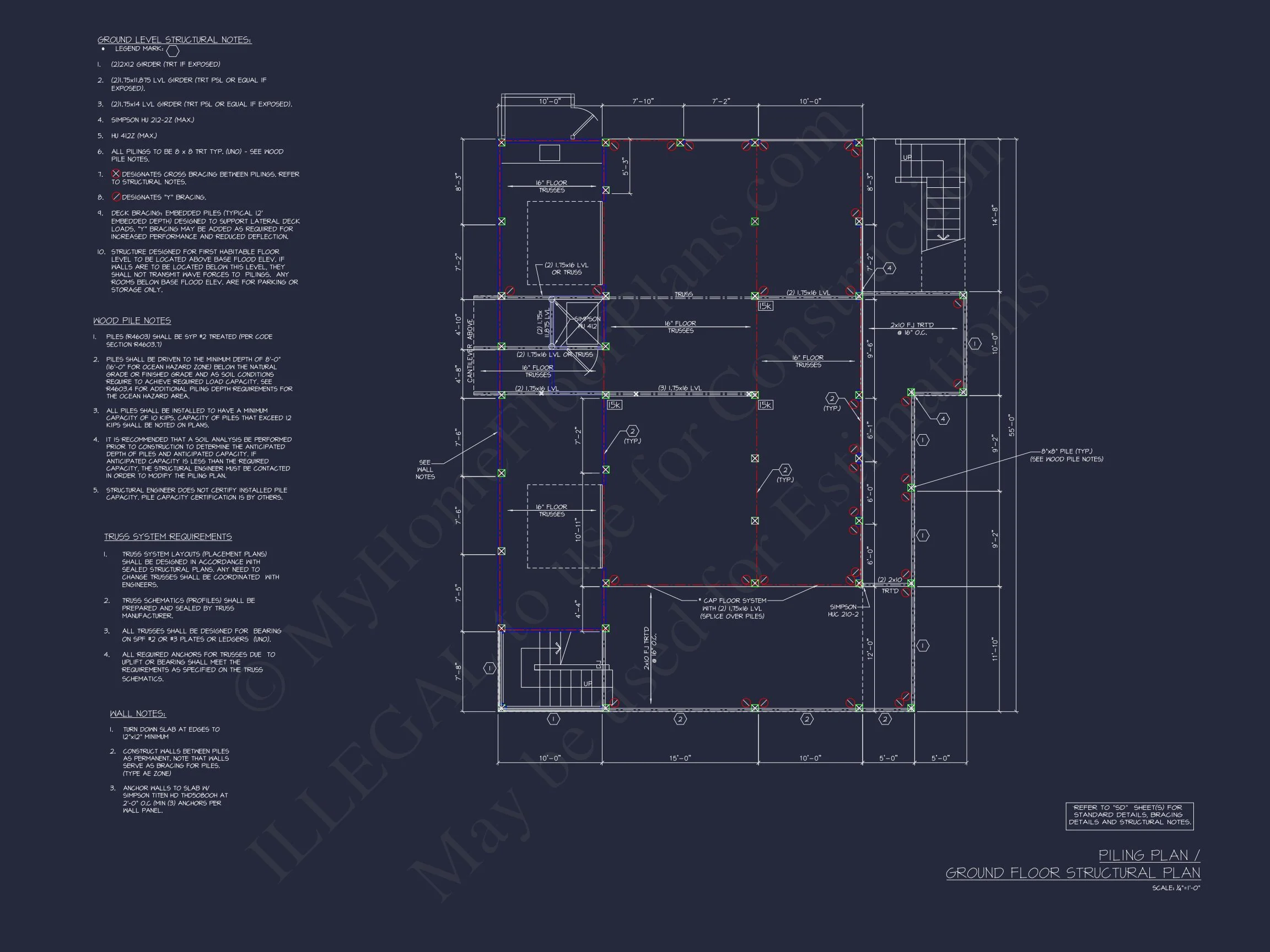 17-1070 HOUSE PLAN - Beautiful Beach House Plan | 2-Story Architectural Designs 13 Beautiful Beach house Plan