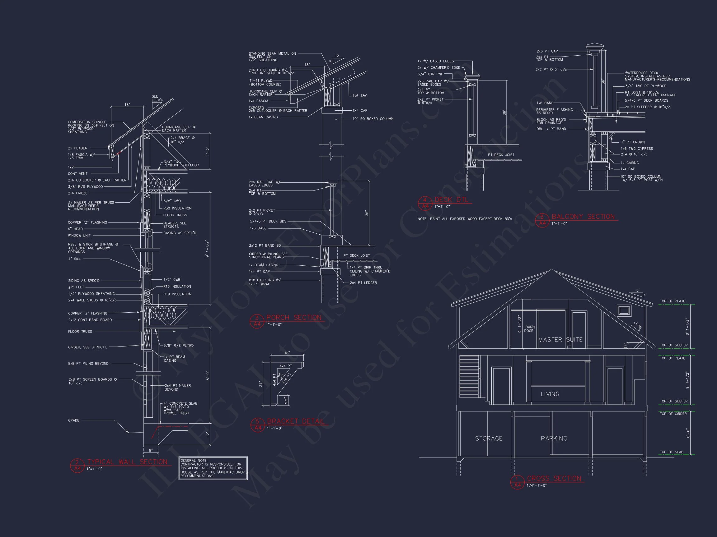 17-1070 HOUSE PLAN - Beautiful Beach House Plan | 2-Story Architectural Designs 11 Beautiful Beach house Plan