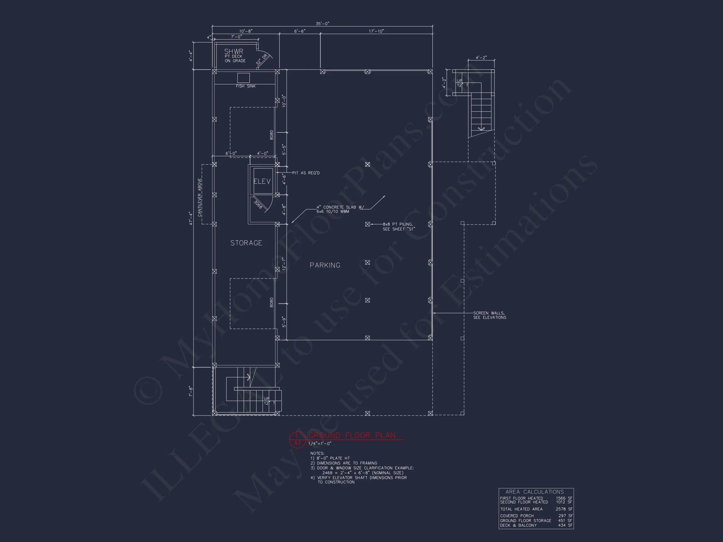 17-1070 HOUSE PLAN - Beautiful Beach House Plan | 2-Story Architectural Designs 8 2-Story Architectural Designs