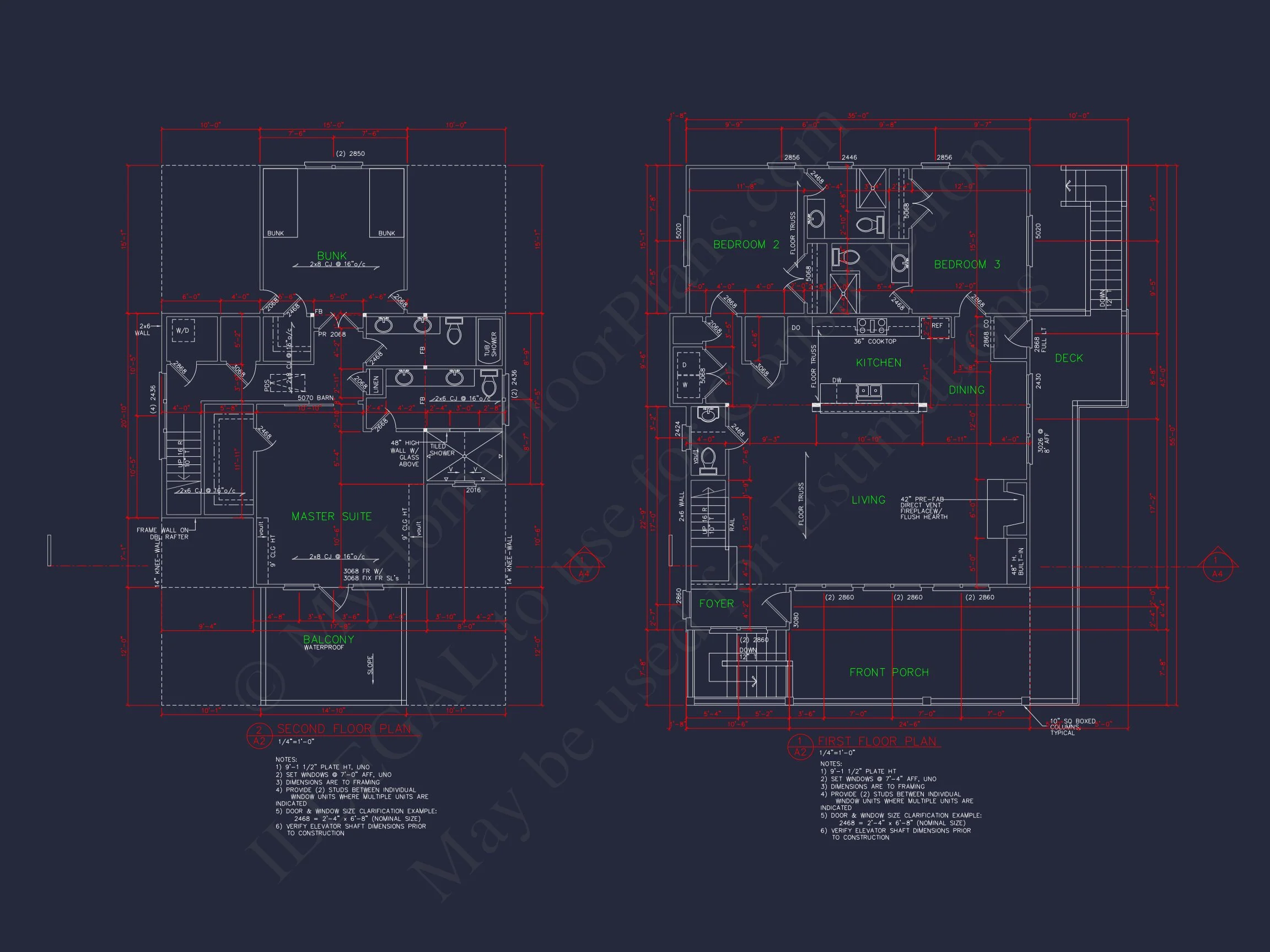 17-1070 HOUSE PLAN - Beautiful Beach House Plan | 2-Story Architectural Designs 7 Beautiful Beach house Plan