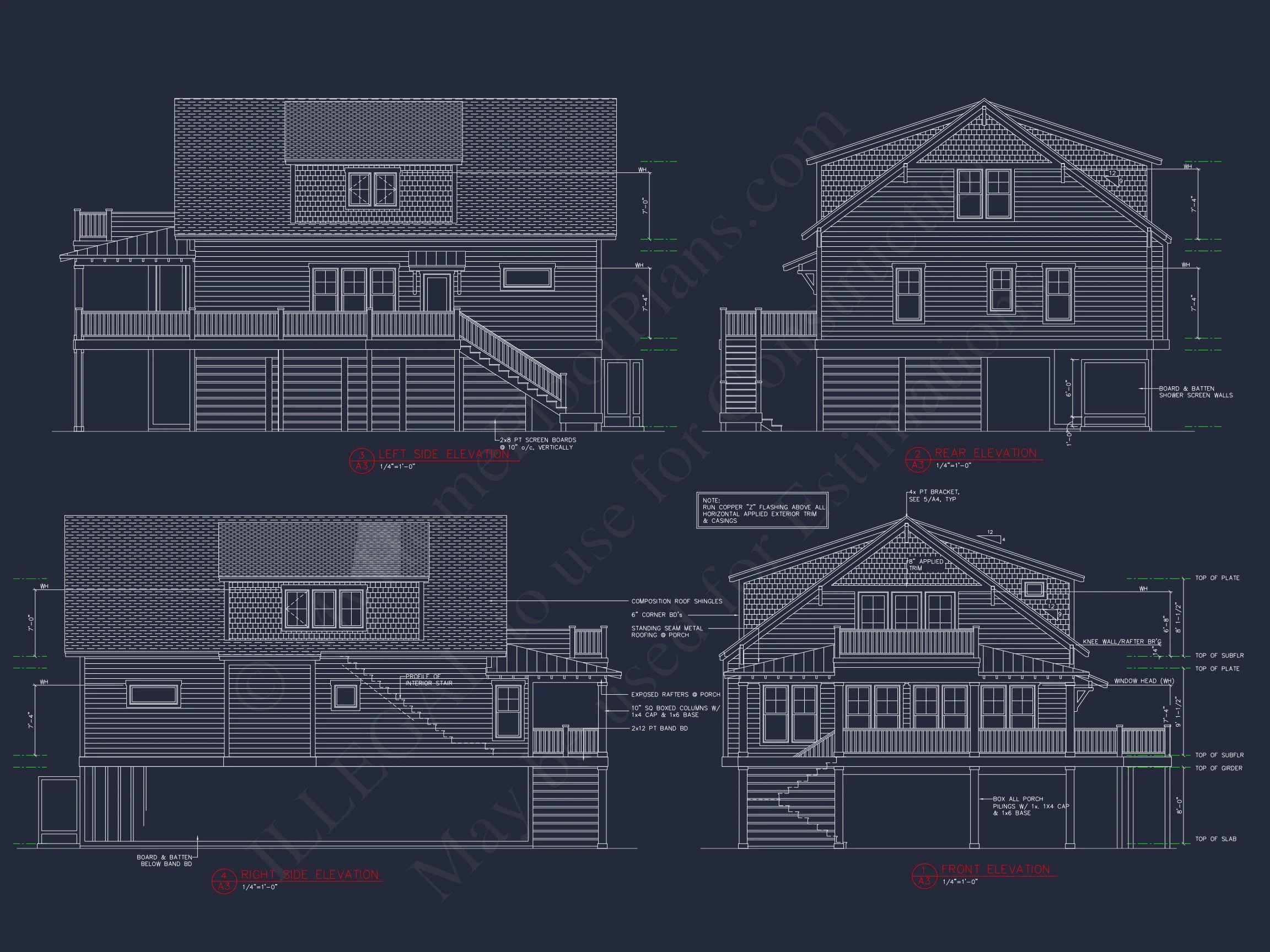 17-1070 HOUSE PLAN - Beautiful Beach House Plan | 2-Story Architectural Designs 5 Beautiful Beach house Plan