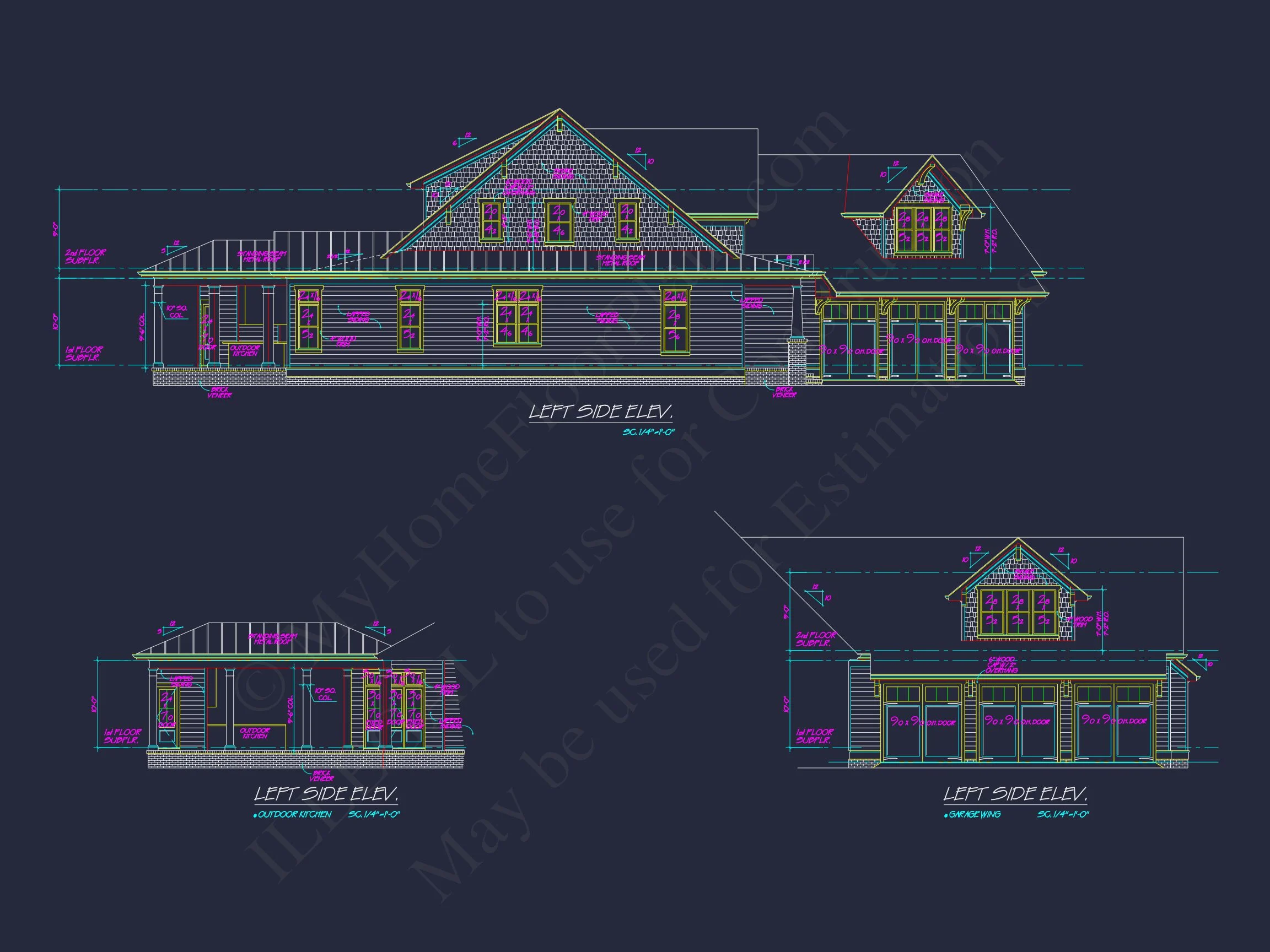 17-1046 HOUSE PLAN - Spacious 2-Story House Plan with Garage & Outdoor Features - CAD Designs 7 Spacious 2-Story house Plan with Garage & Outdoor Features - CAD Designs