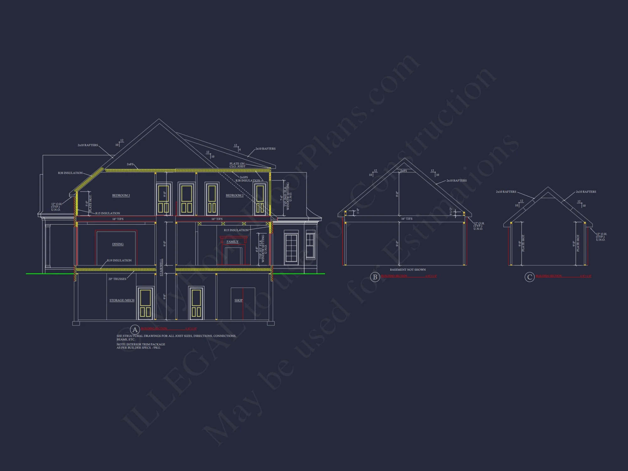 Luxurious 2-Story house Plan with French Country Design