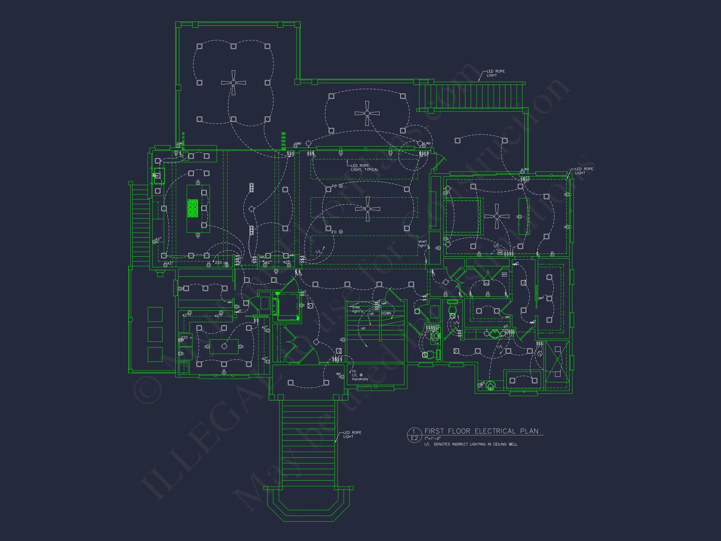16-1797 HOUSE PLAN - Expansive Coastal Beach House Plan with Elegant CAD Designs 14 Expansive Coastal Beach house Plan with Elegant CAD Designs
