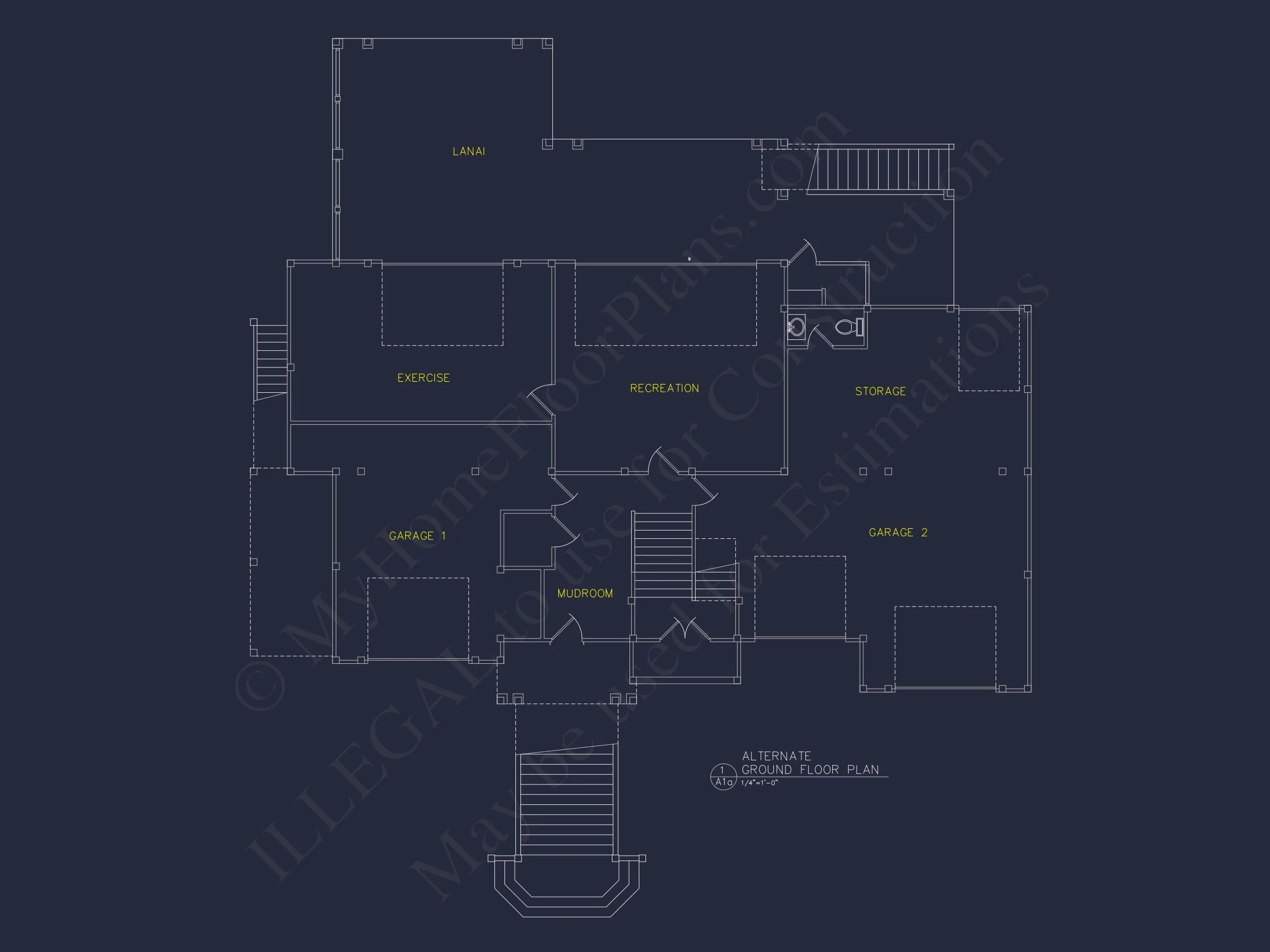 16-1797 HOUSE PLAN - Expansive Coastal Beach House Plan with Elegant CAD Designs 5 Expansive Coastal Beach house Plan with Elegant CAD Designs