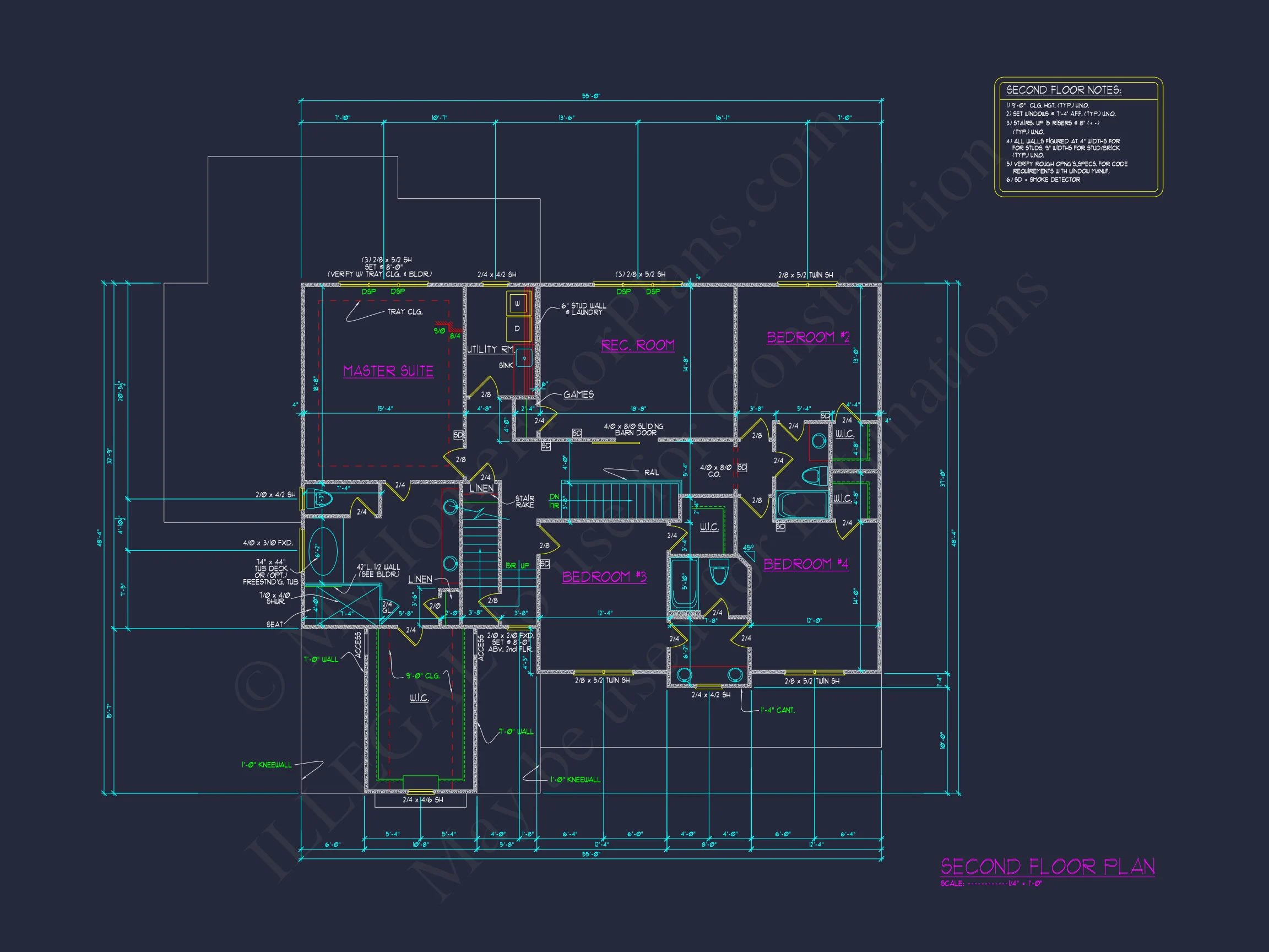 16-1786B HOUSE PLAN - Elegant 3-Story House Plan with Spacious Floor Plan and CAD Designs 8 Elegant 3-Story house Plan with Spacious Floor Plan and CAD Designs