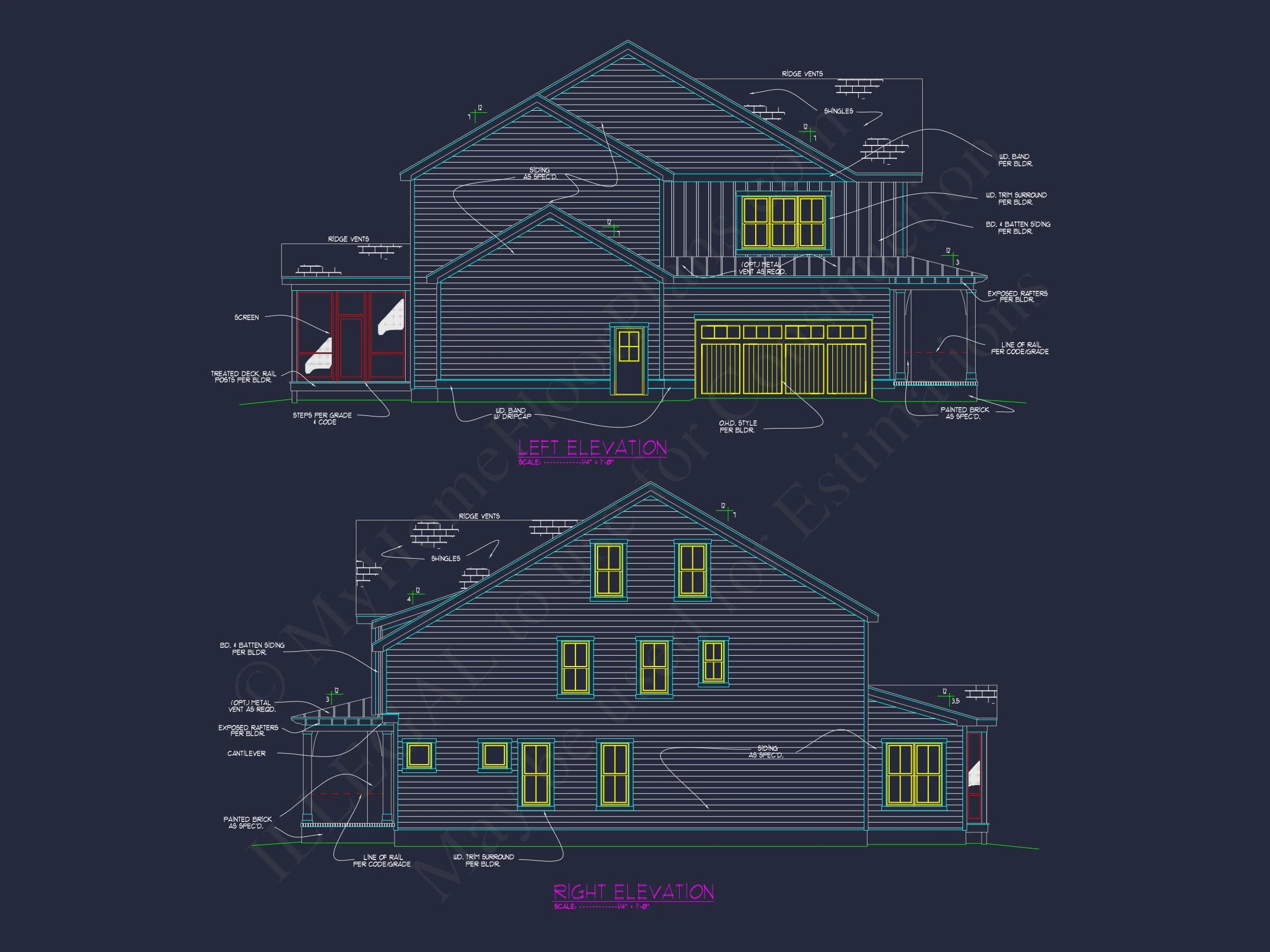 16-1630 HOUSE PLAN - Elegant House Plan with Spacious Floors, CAD Designs & Blueprints 44 Elegant house Plan with Spacious Floors, CAD Designs & Blueprints