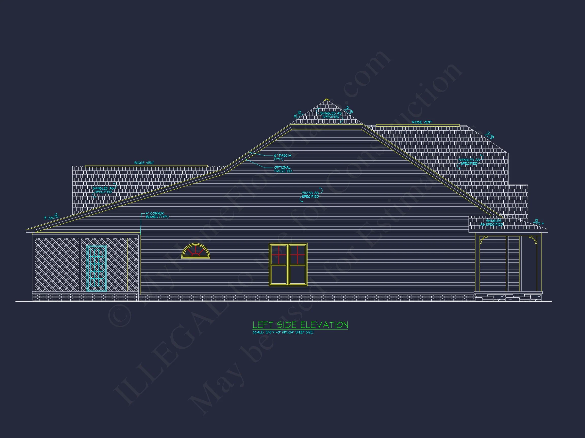 16-1380 HOUSE PLAN - Traditional Craftsman House Plan with Detailed CAD Designs 35 Traditional Craftsman house Plan with Detailed CAD Designs