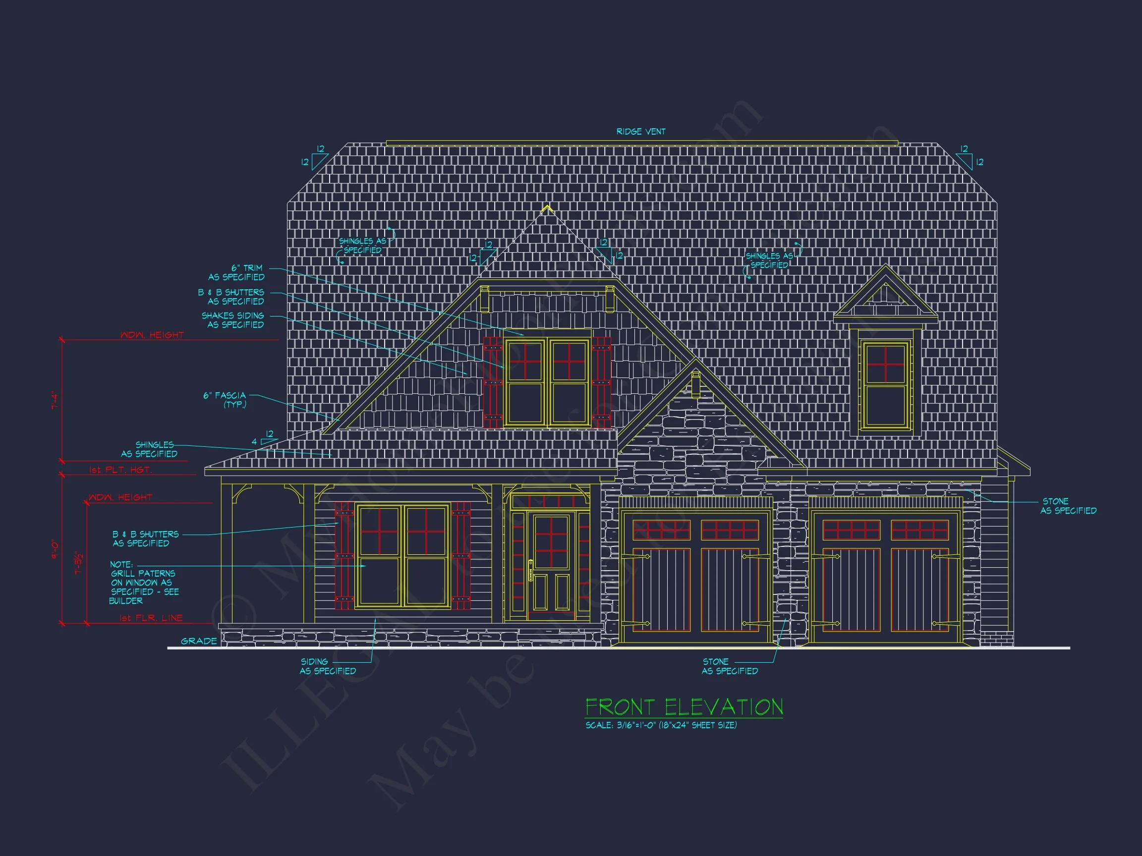 16-1380 HOUSE PLAN - Traditional Craftsman House Plan with Detailed CAD Designs 32 Traditional Craftsman house Plan with Detailed CAD Designs