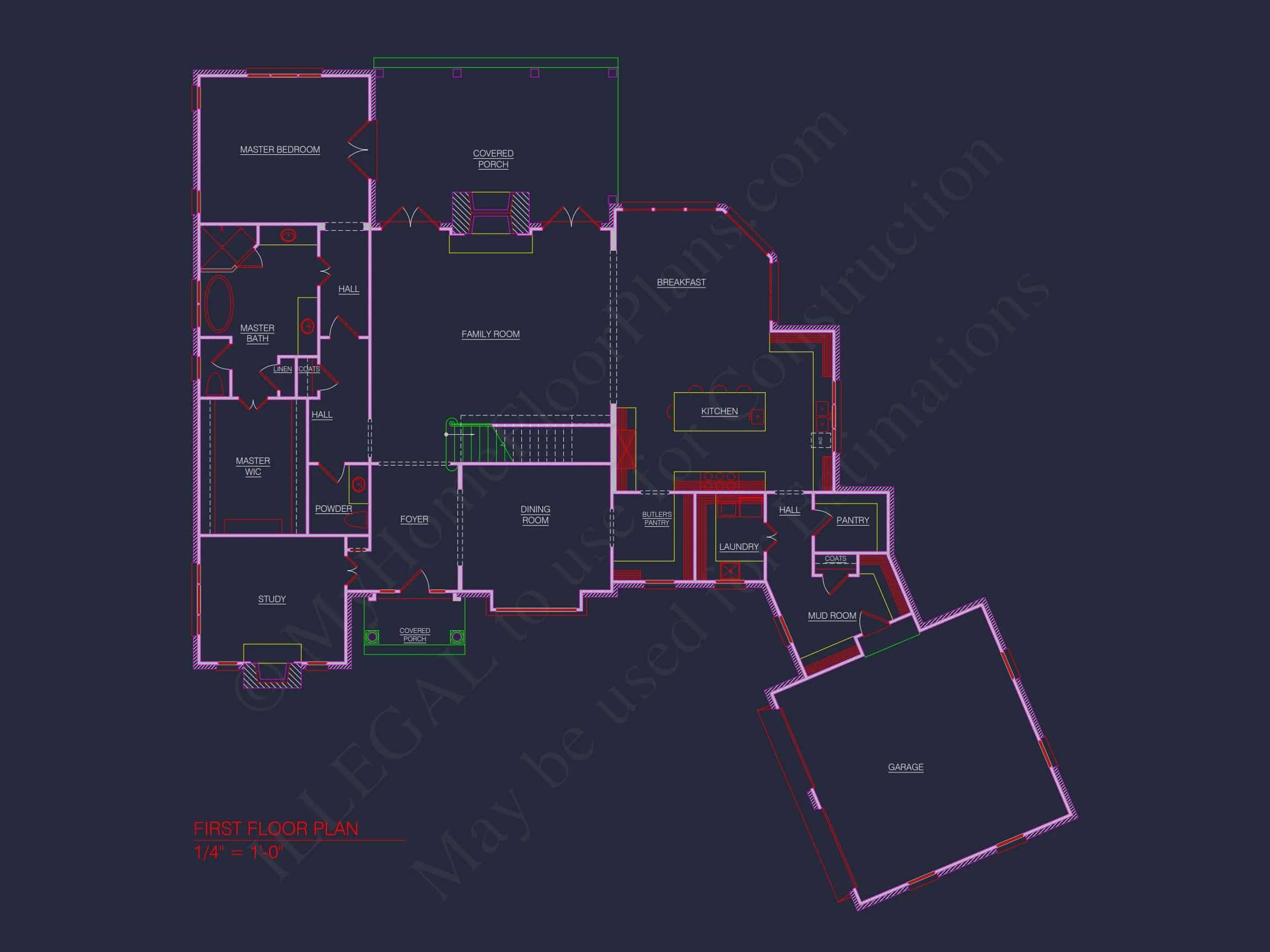 16-1303 HOUSE PLAN - Custom House Plan with Floor Plan, CAD Designs & Blueprint 10 Custom house Plan with Floor Plan, CAD Designs & Blueprint