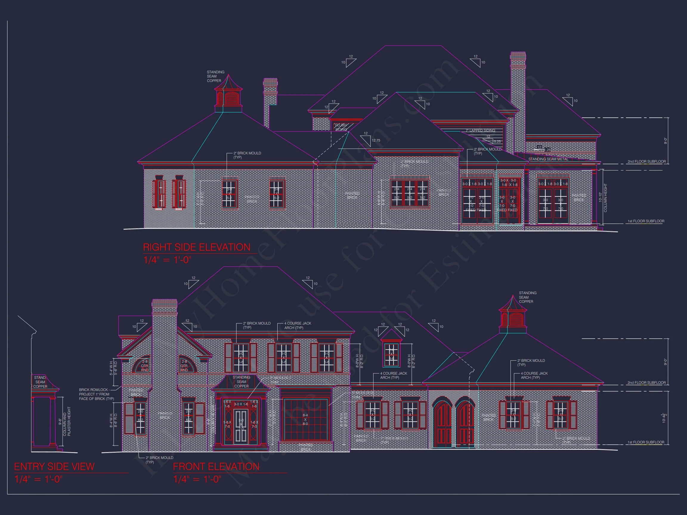 16-1303 HOUSE PLAN - Custom House Plan with Floor Plan, CAD Designs & Blueprint 7 Custom house Plan with Floor Plan, CAD Designs & Blueprint