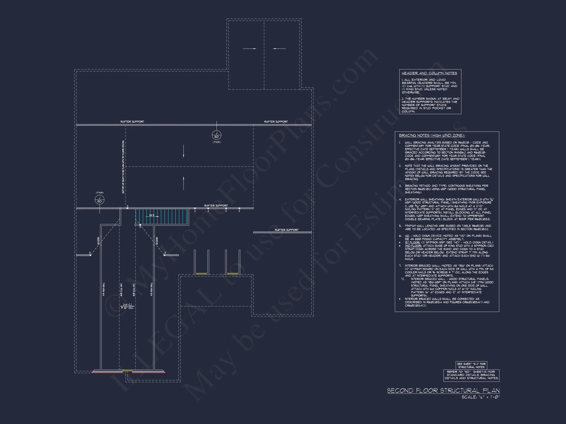16-1237 HOUSE PLAN - Traditional Home Plan - 4-Bed, 3-Bath, 2,750 SF 11 Modern house Plan with Detailed Blueprint & Architectural Designs