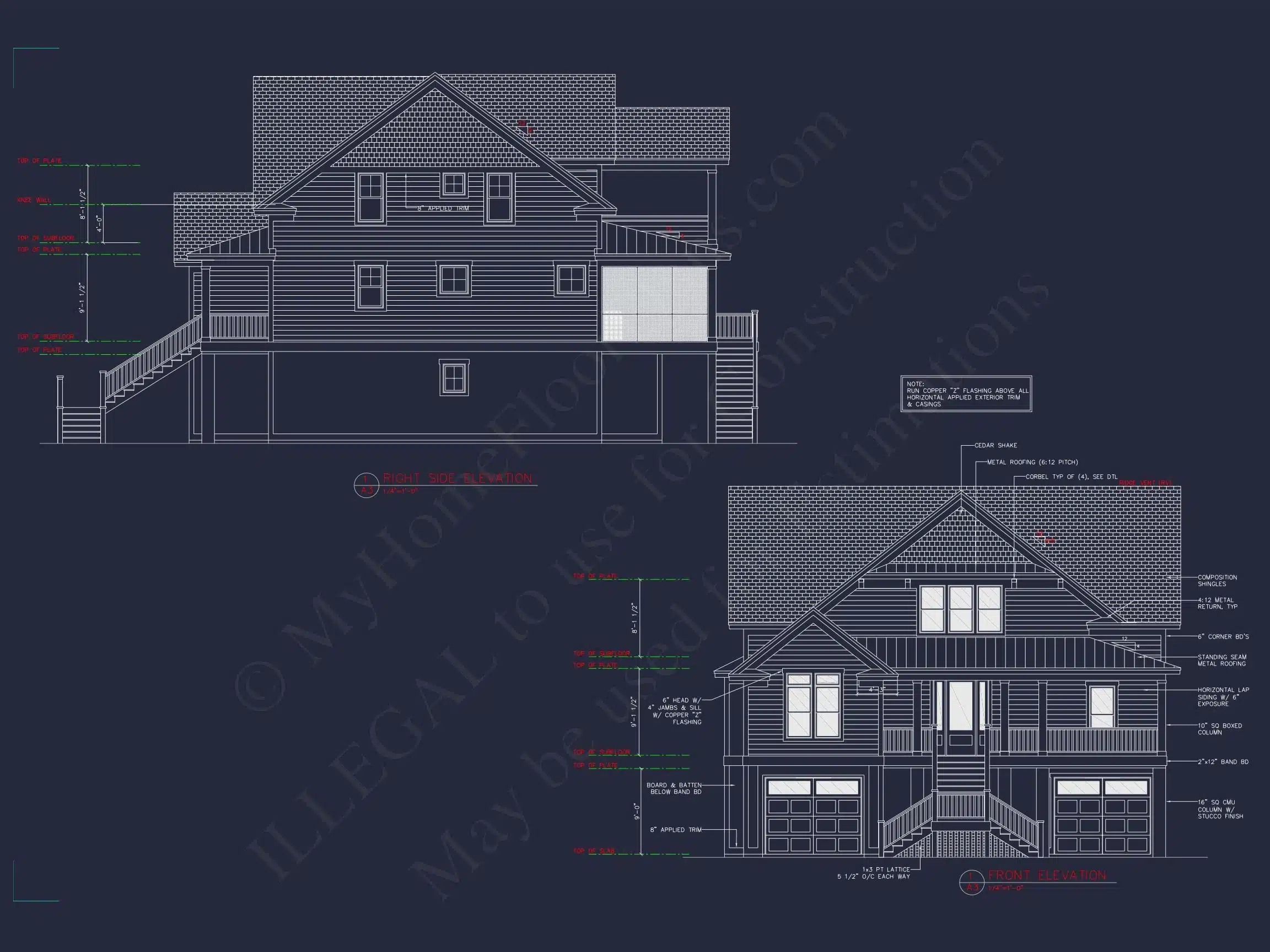 15-2075 HOUSE PLAN - Modern Farmhouse Plan - 4-Bed, 3-Bath, 2,850 SF 2 Modern Beach house Plan with 3-Story Design and Elevator