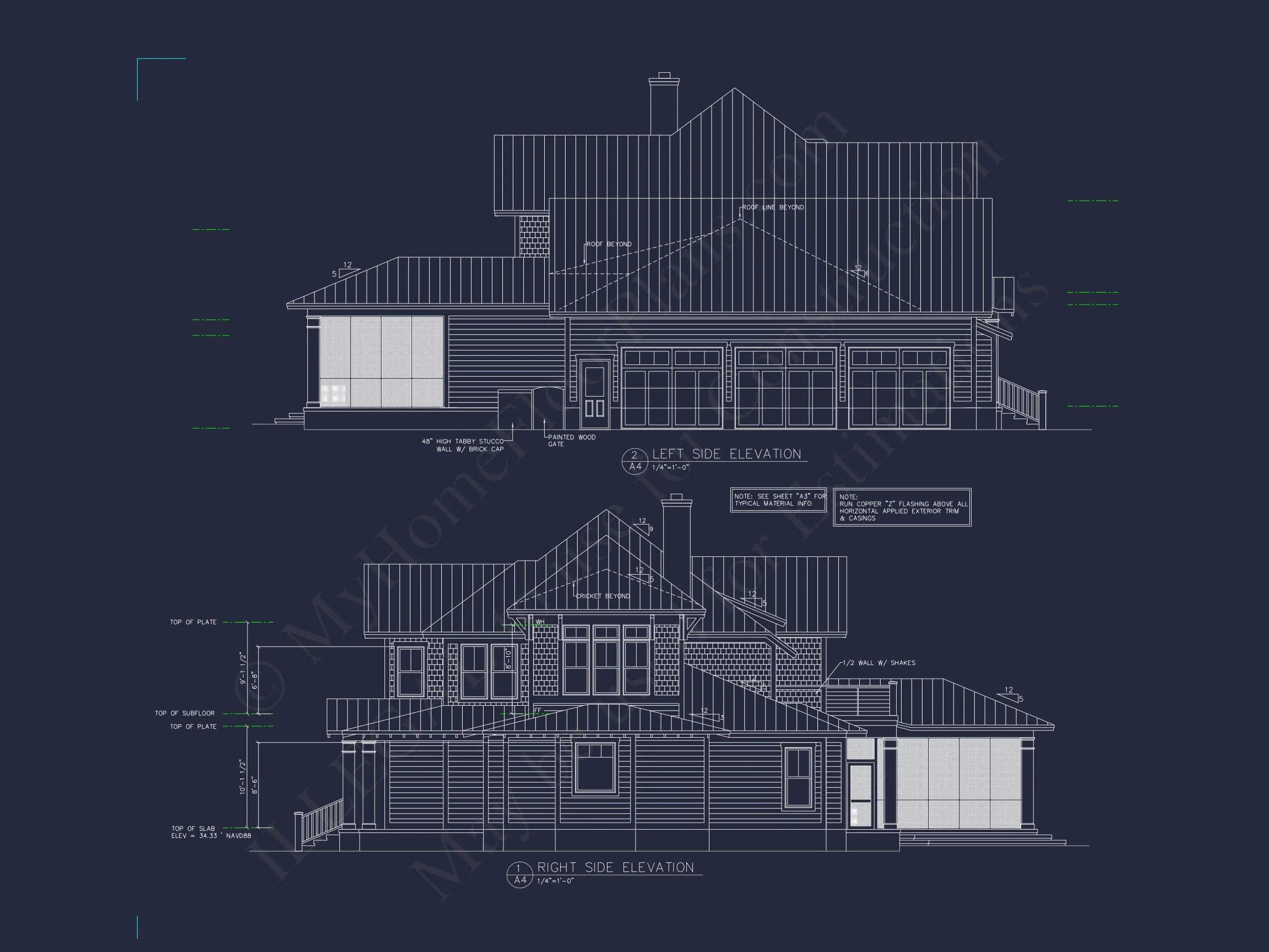 15-1956 HOUSE PLAN - Elegant House Plan with 2-Story Floor Plan and Coastal Designs 9 Elegant house Plan with 2-Story Floor Plan and Coastal Designs