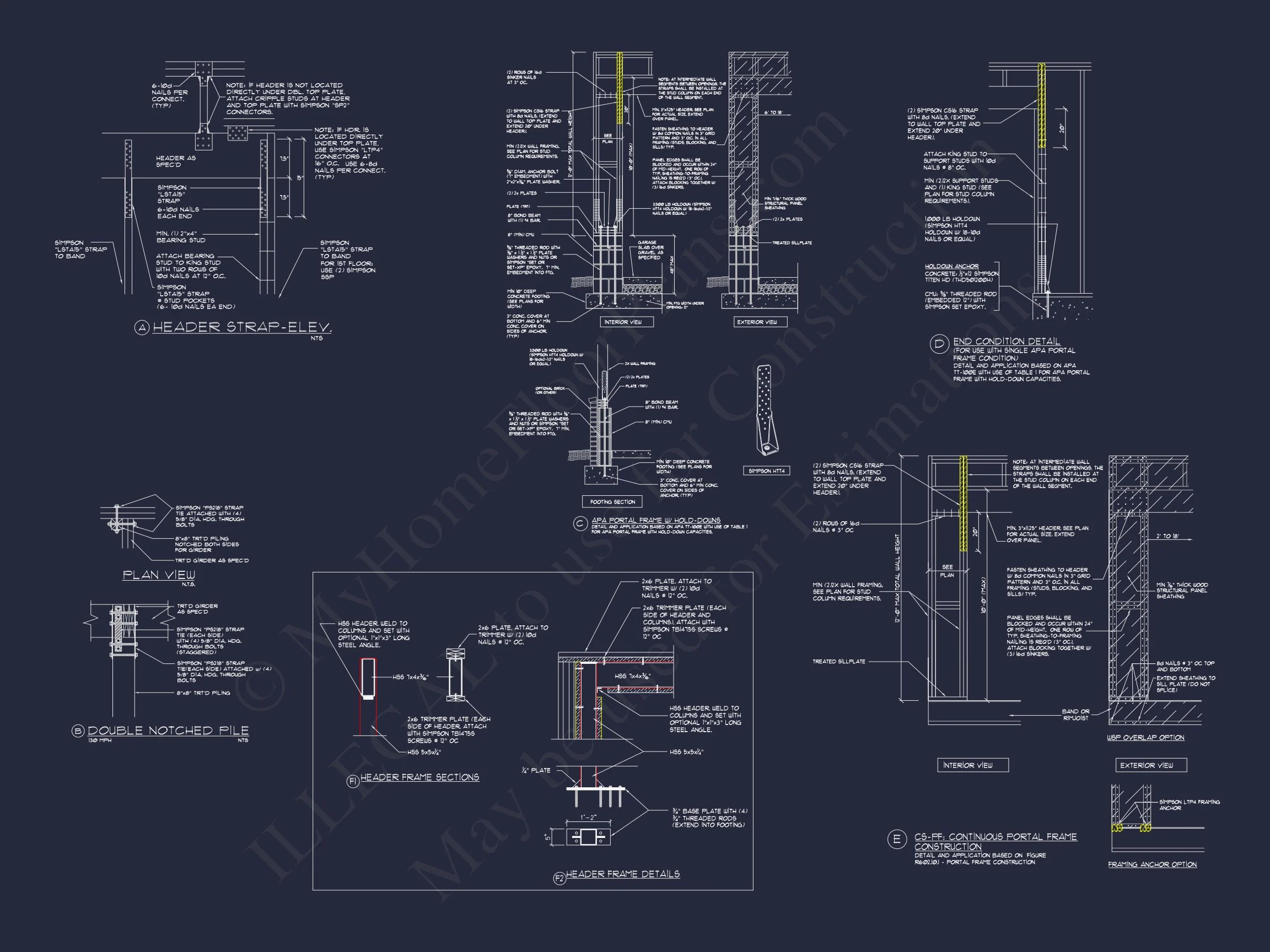 15-1925 HOUSE PLAN - Modern Farmhouse Plan - 4-Bed, 3-Bath, 2,450 SF 20 Spacious house Architectural Plan with CAD Designs