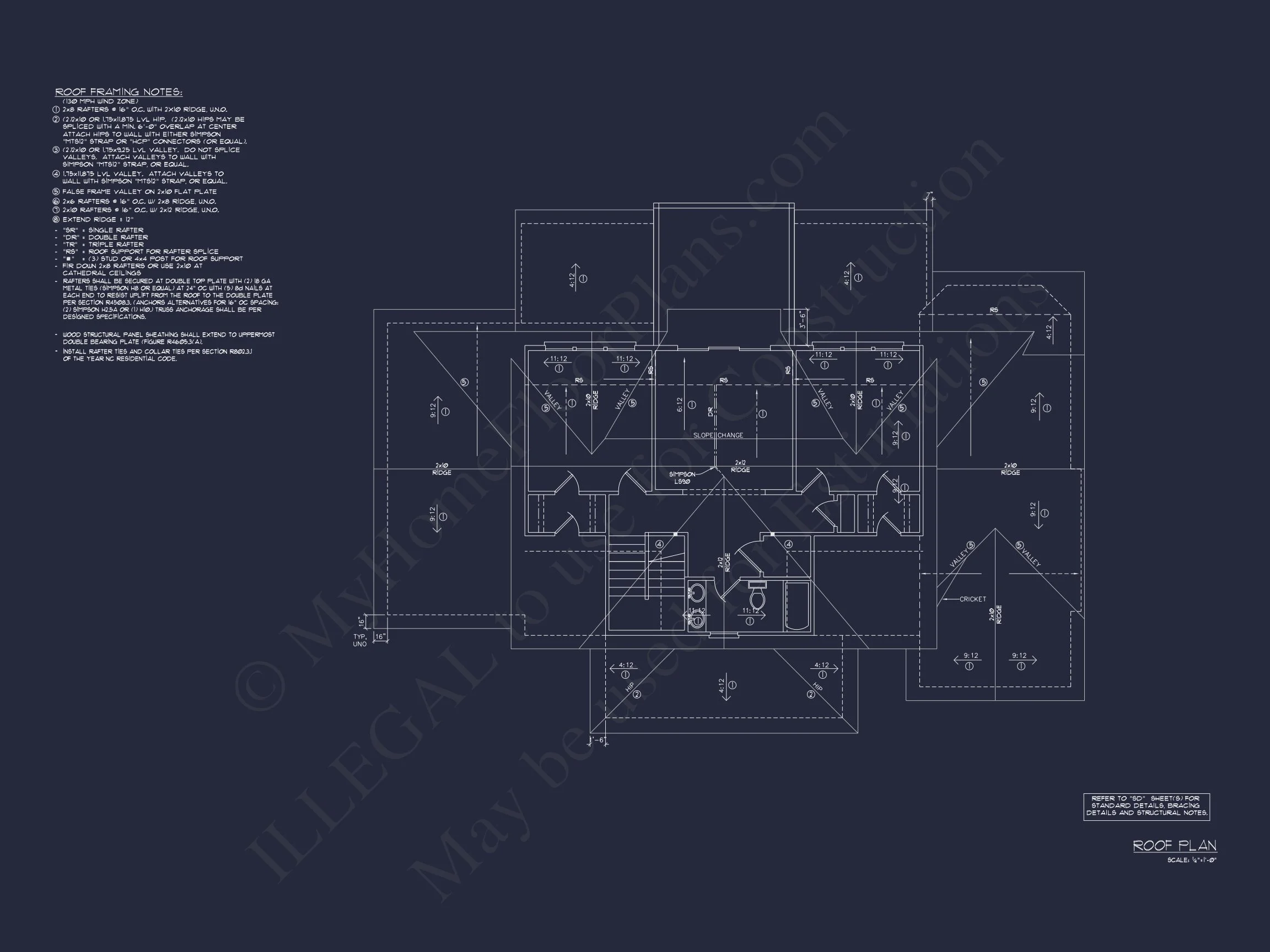 15-1925 HOUSE PLAN - Modern Farmhouse Plan - 4-Bed, 3-Bath, 2,450 SF 18 Spacious house Architectural Plan with CAD Designs