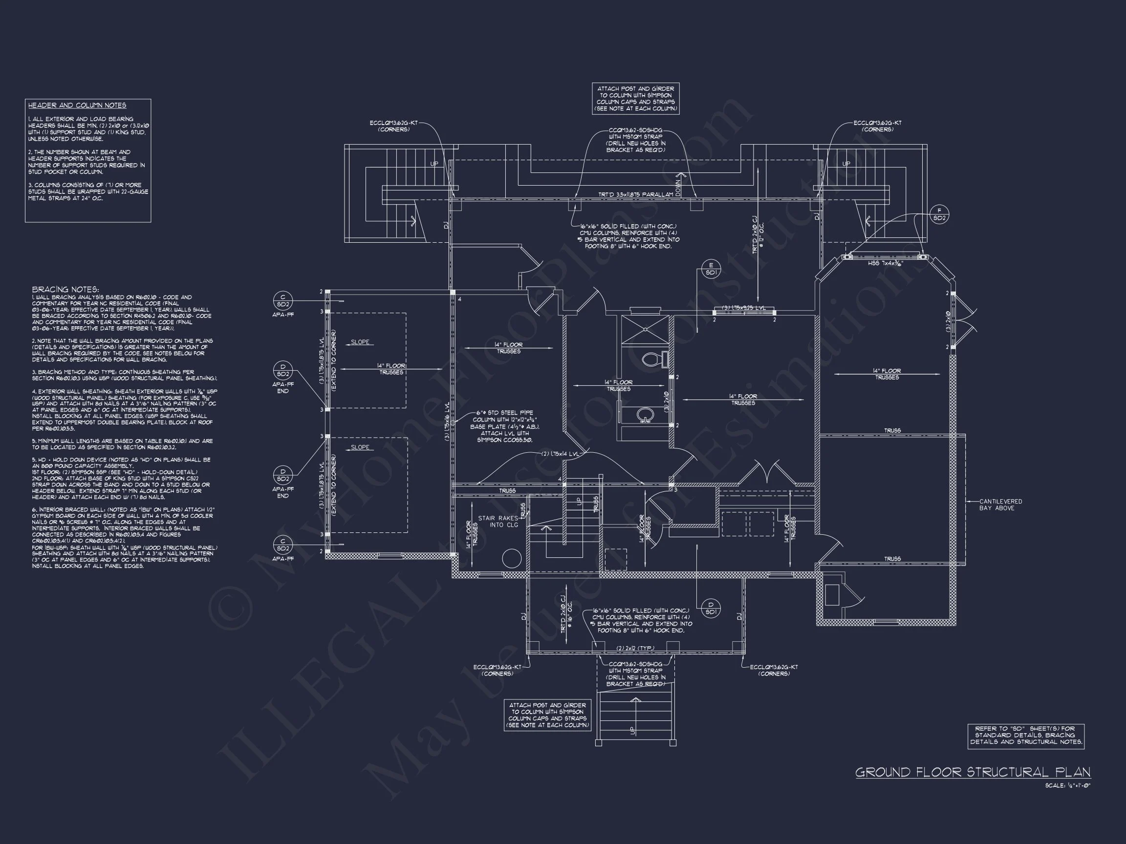 15-1925 HOUSE PLAN - Modern Farmhouse Plan - 4-Bed, 3-Bath, 2,450 SF 15 Spacious house Architectural Plan with CAD Designs