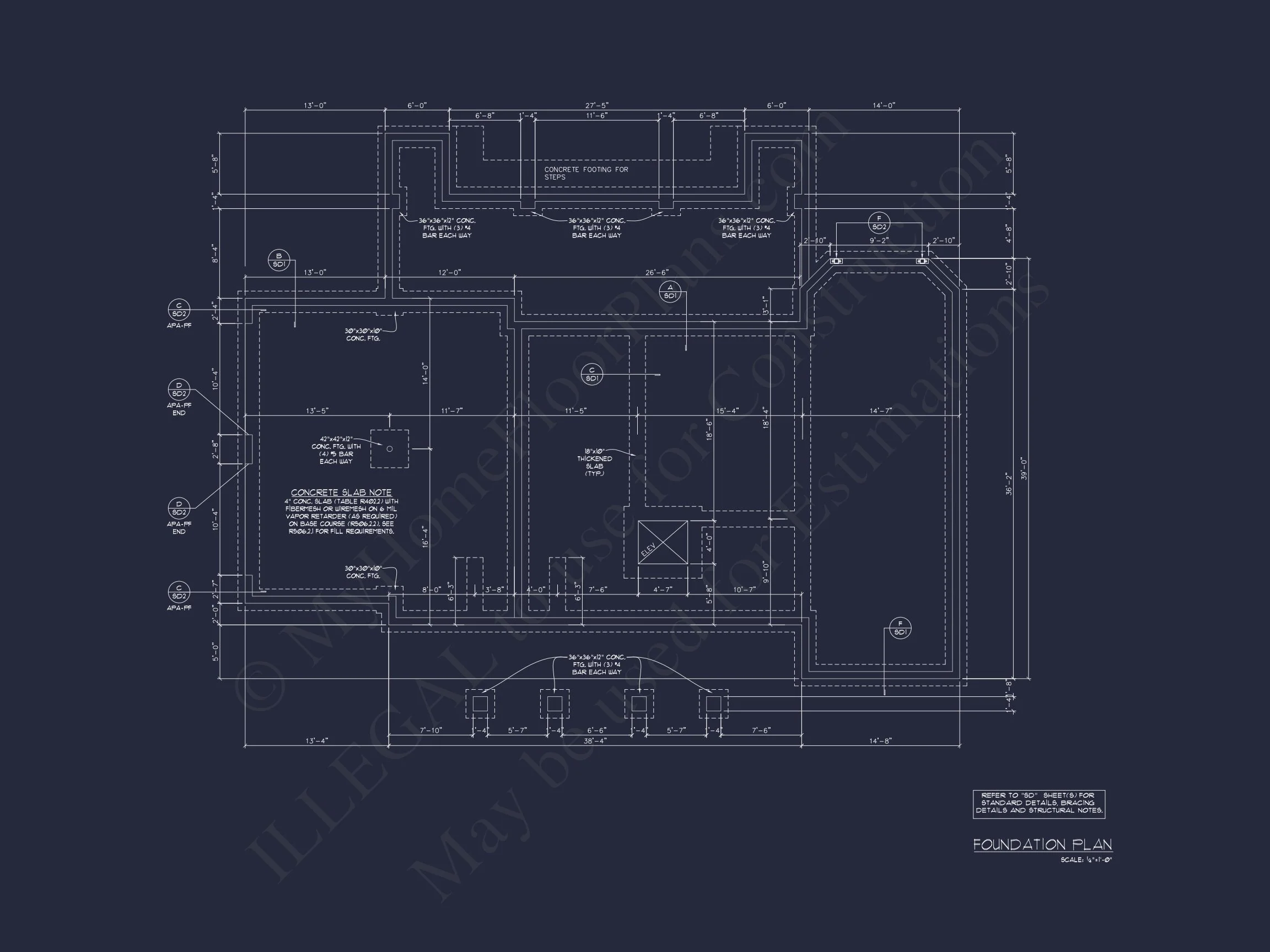 15-1925 HOUSE PLAN - Modern Farmhouse Plan - 4-Bed, 3-Bath, 2,450 SF 14 Spacious house Architectural Plan with CAD Designs