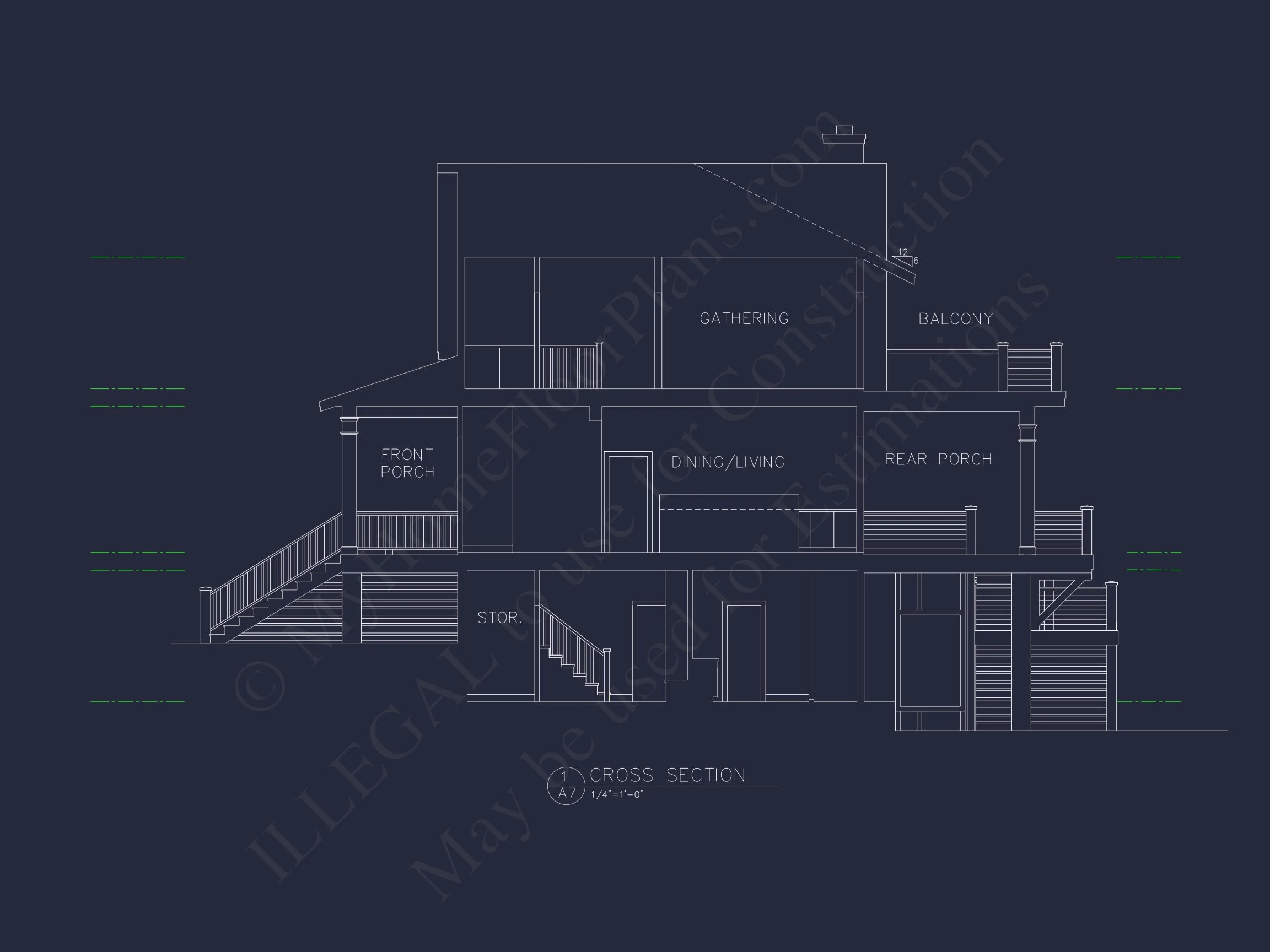 15-1925 HOUSE PLAN - Modern Farmhouse Plan - 4-Bed, 3-Bath, 2,450 SF 10 Spacious house Architectural Plan with CAD Designs