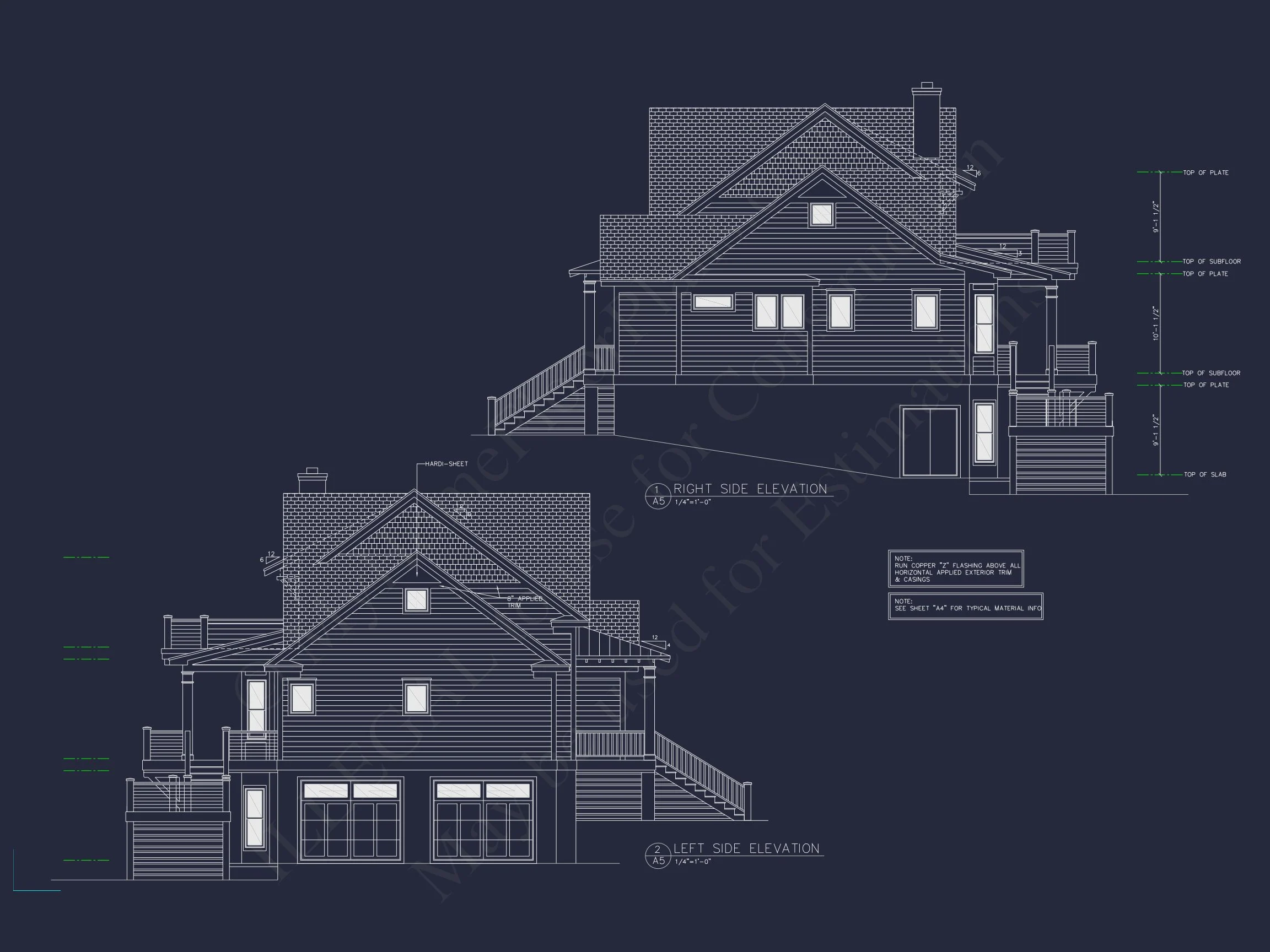 15-1925 HOUSE PLAN - Modern Farmhouse Plan - 4-Bed, 3-Bath, 2,450 SF 2 Spacious house Architectural Plan with CAD Designs