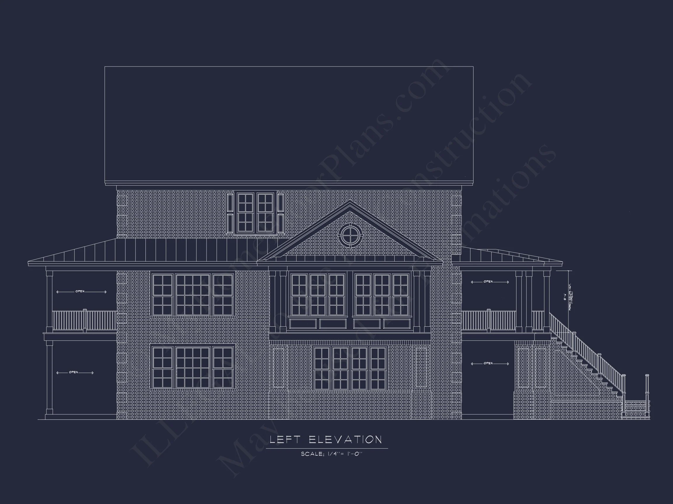 15-1662 HOUSE PLAN - Traditional House Plan: CAD Floor Plan with 3 Stories 4 Traditional house Plan: CAD Floor Plan with 3 Stories