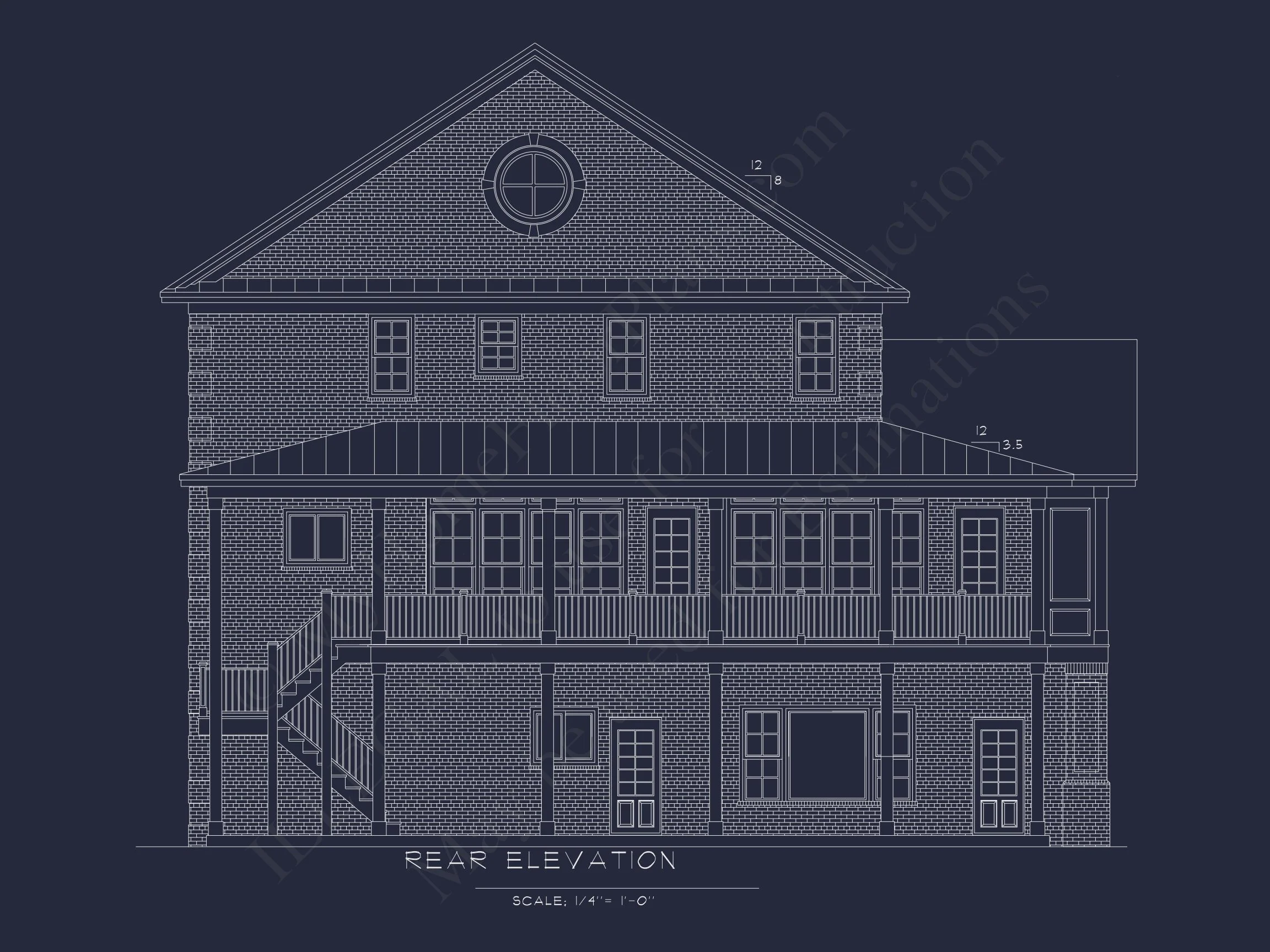 15-1662 HOUSE PLAN - Traditional House Plan: CAD Floor Plan with 3 Stories 3 Traditional house Plan: CAD Floor Plan with 3 Stories