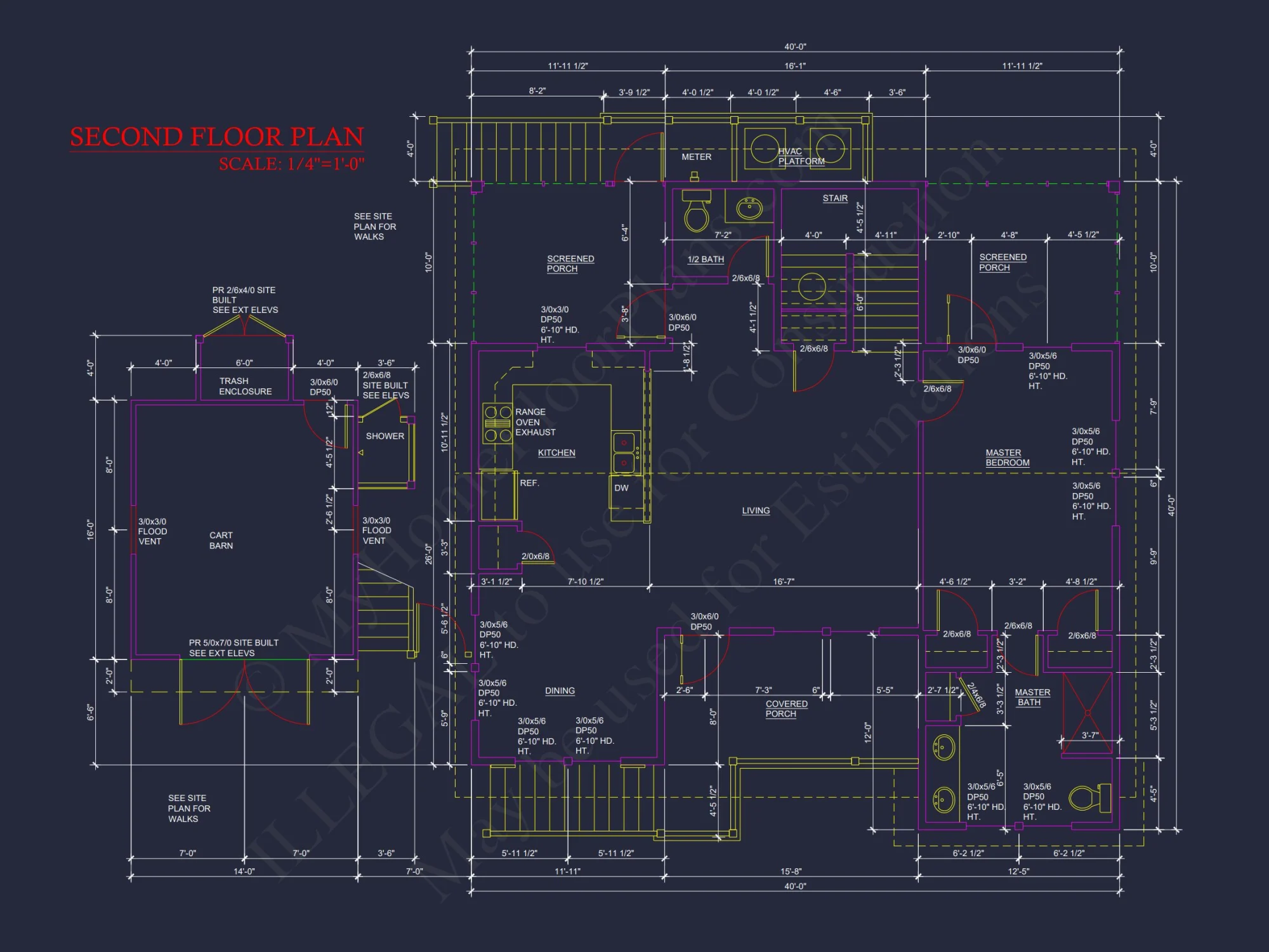 Charming Beach house Plan with 4 Beds, 2 Floors, CAD Designs