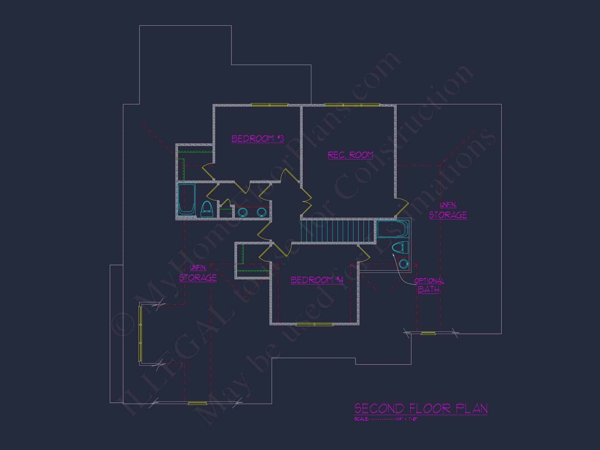 Spacious 4-Bedroom house Plan with Stunning Architectural Designs