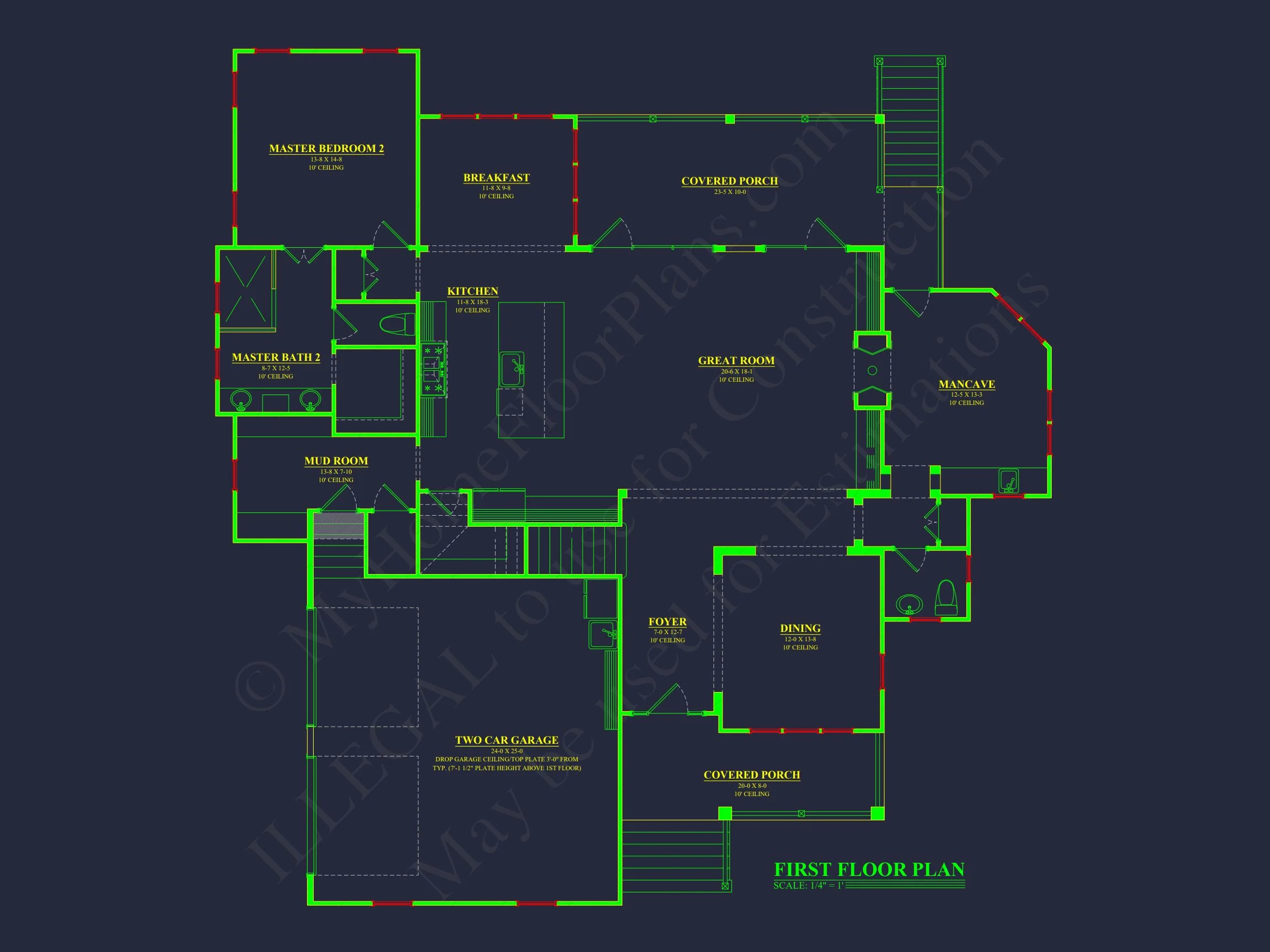 15-1314 HOUSE PLAN - Craftsman Floor Plan with 4 Beds, Open Design & Great Features 55 Craftsman Floor Plan with 4 Beds, Open Design & Great Features