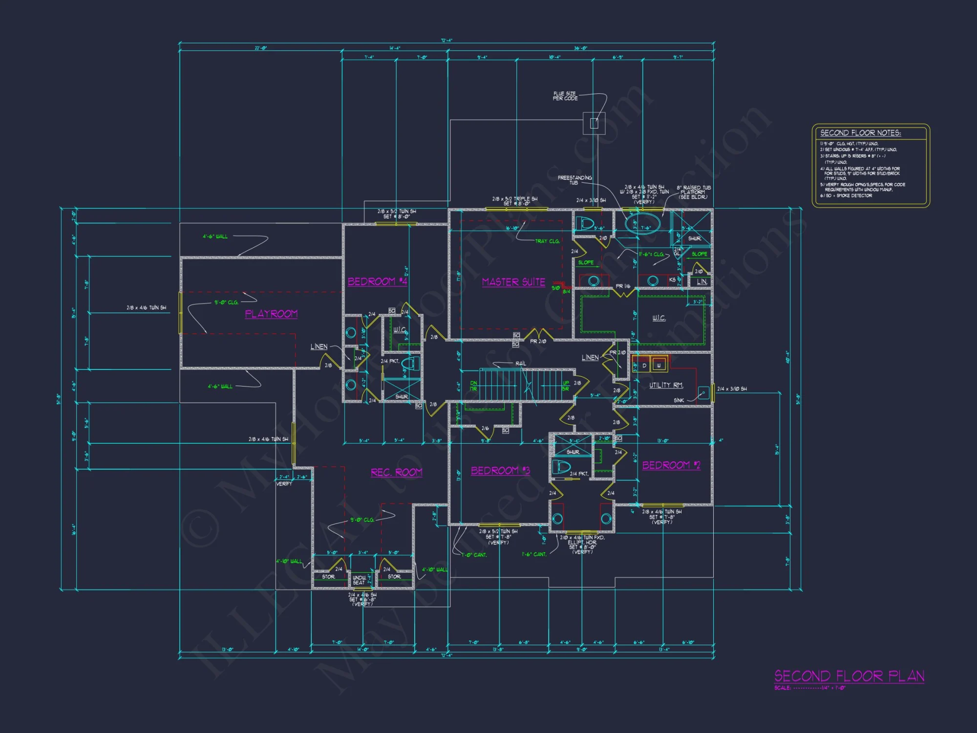 Colonial house Plan with 3 Story Design, Spacious Features
