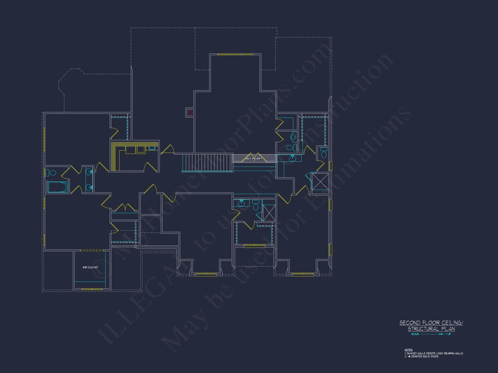 Elegant house Plan with CAD Designs - Spacious Blueprint Architecture